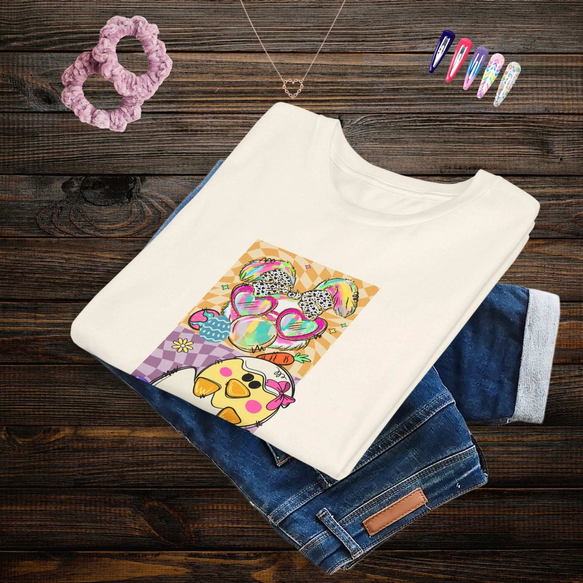 Colorful Easter Bunny Youth T-Shirt - Fairy Dust Tee Shop