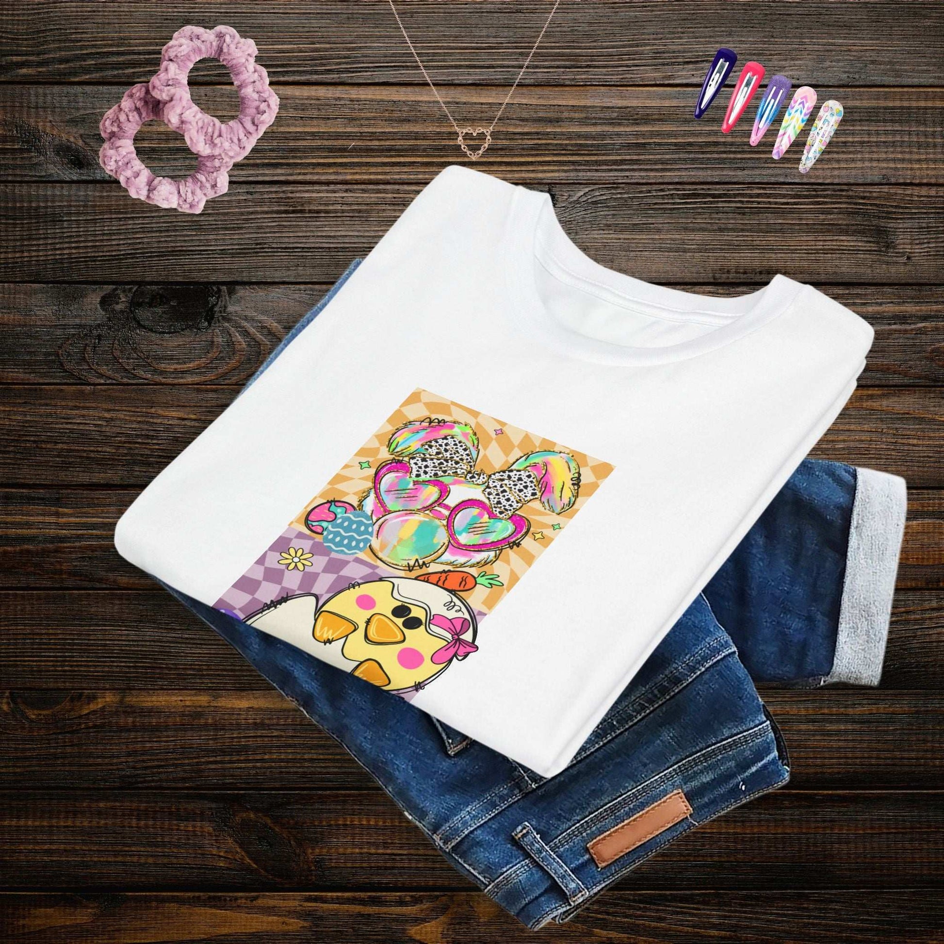 Colorful Easter Bunny Youth T-Shirt - Fairy Dust Tee Shop