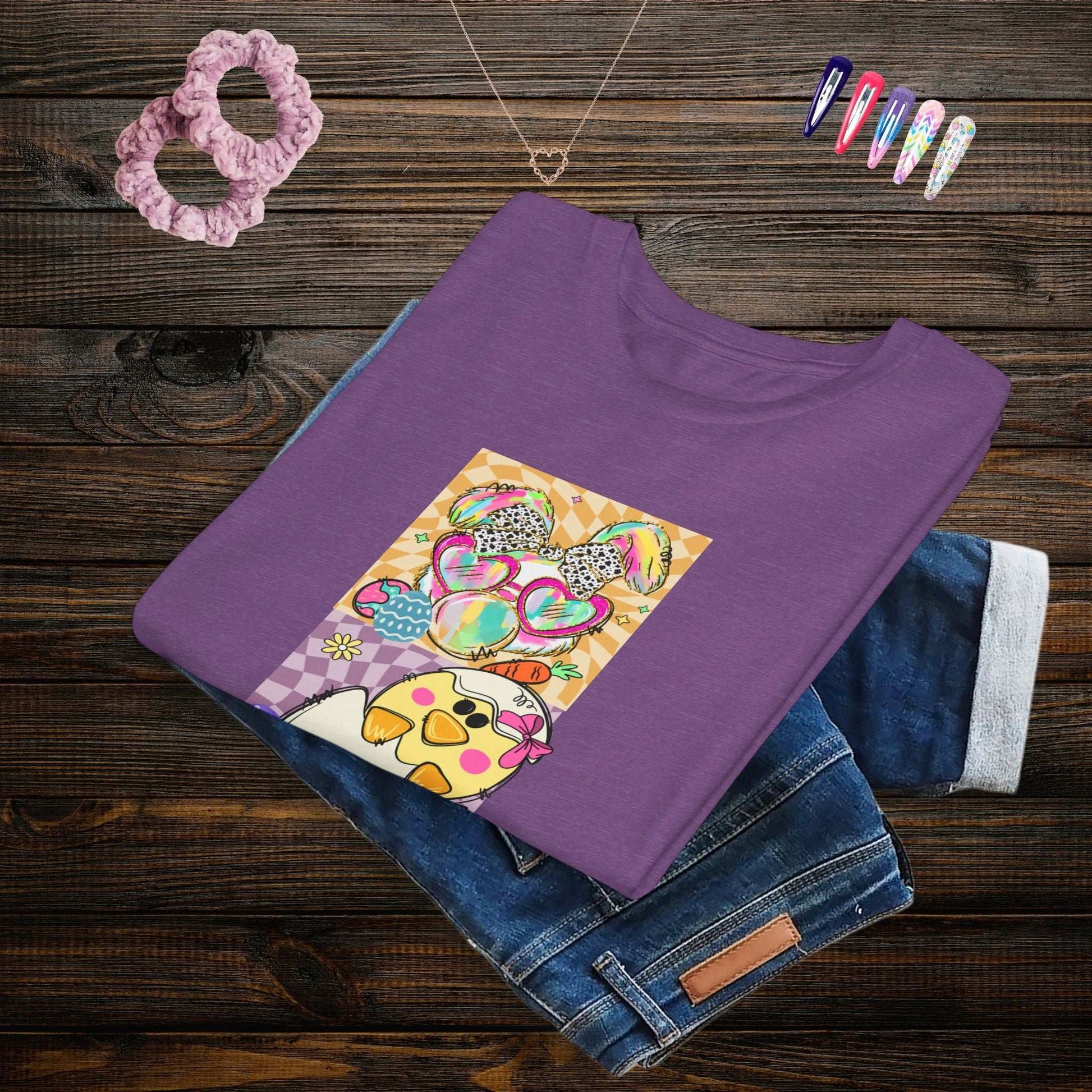 Colorful Easter Bunny Youth T-Shirt - Fairy Dust Tee Shop