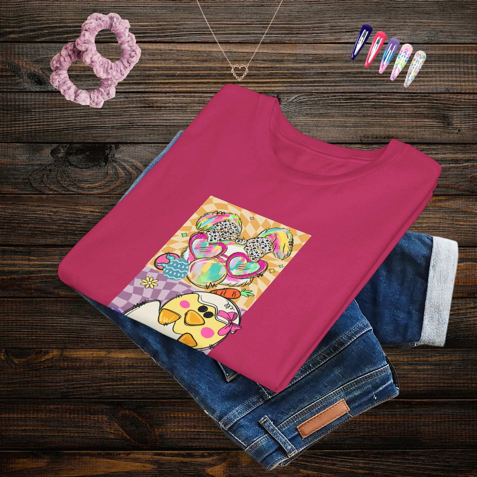 Colorful Easter Bunny Youth T-Shirt - Fairy Dust Tee Shop