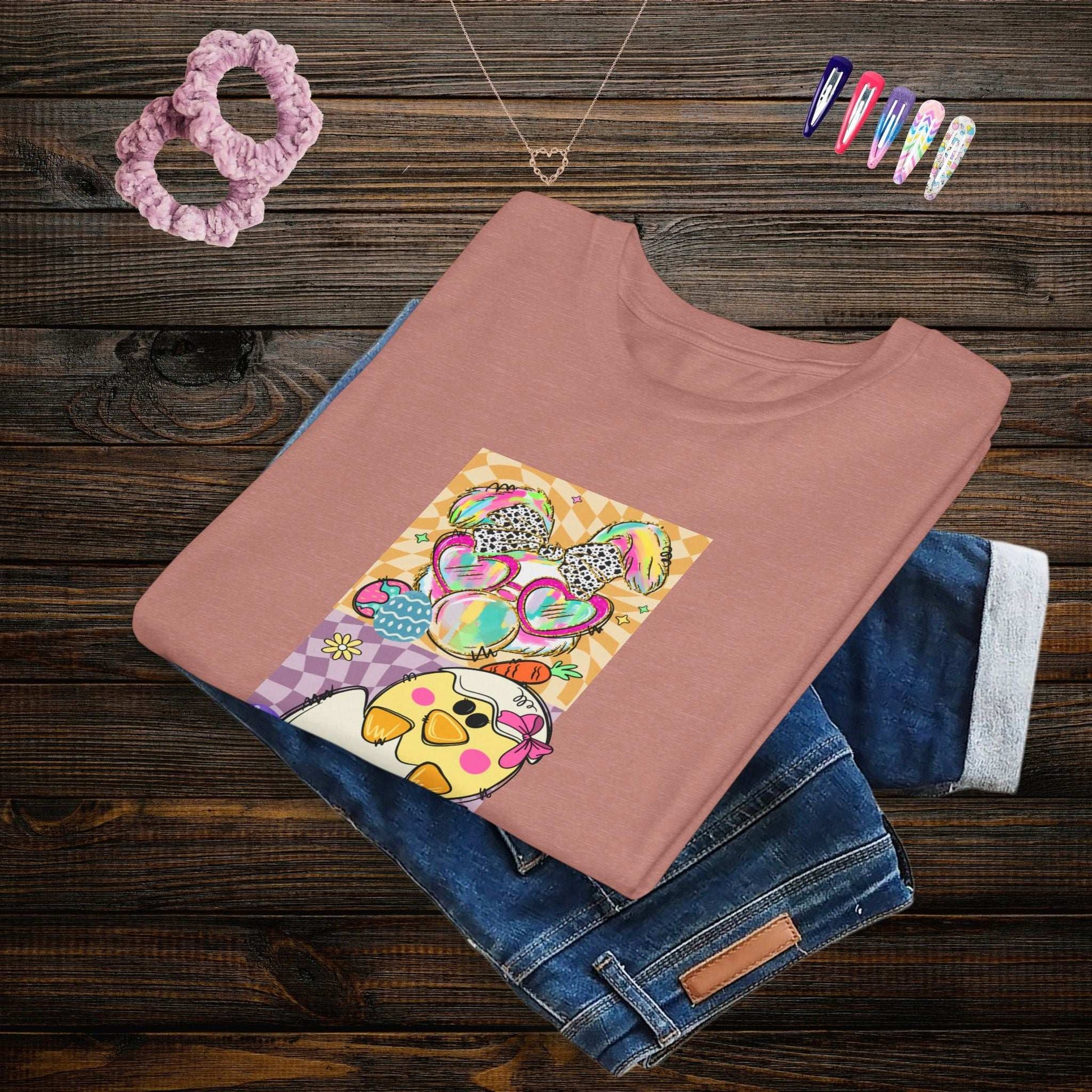 Colorful Easter Bunny Youth T-Shirt - Fairy Dust Tee Shop