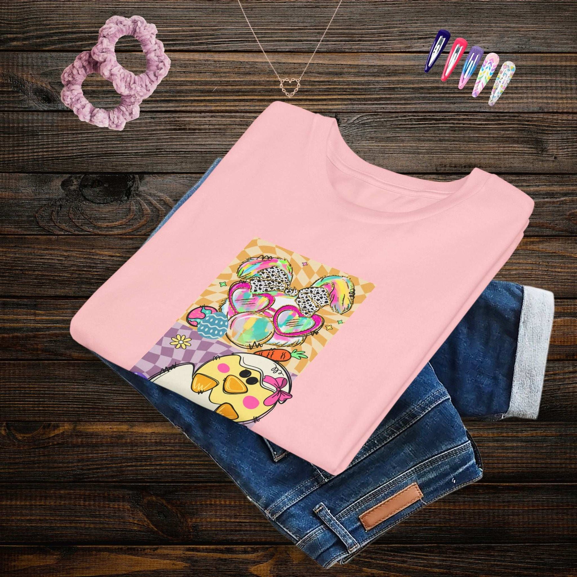 Colorful Easter Bunny Youth T-Shirt - Fairy Dust Tee Shop