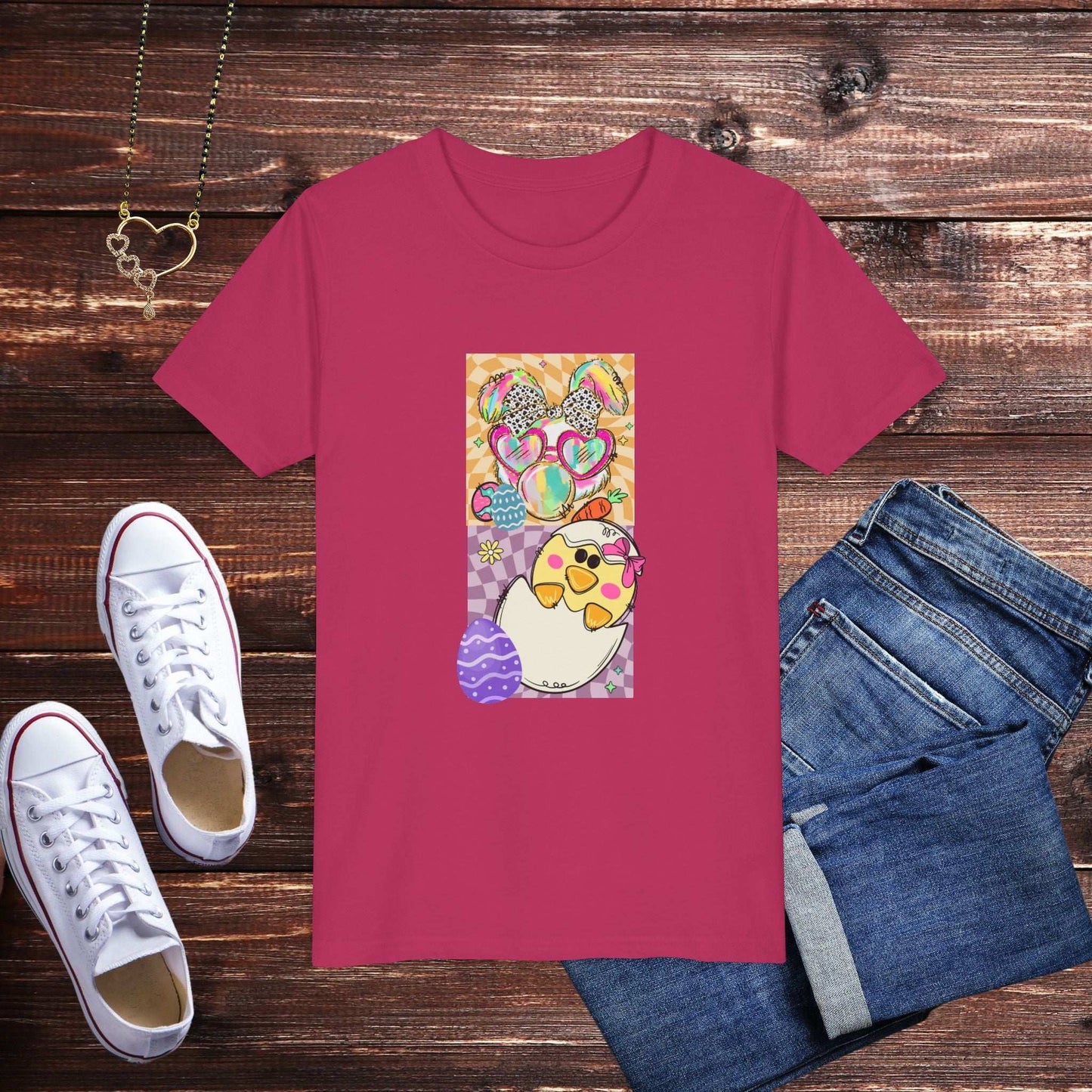 Colorful Easter Bunny Youth T-Shirt - Fairy Dust Tee Shop