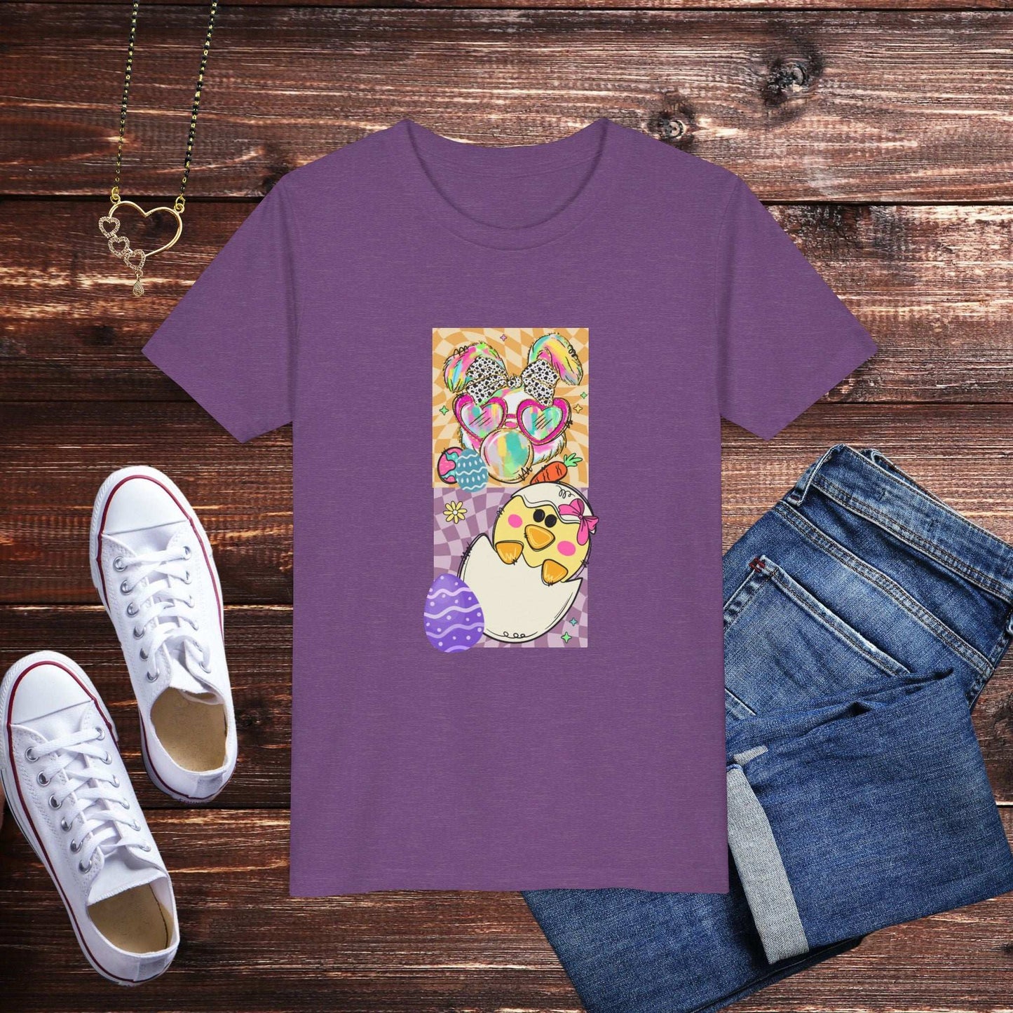 Colorful Easter Bunny Youth T-Shirt - Fairy Dust Tee Shop