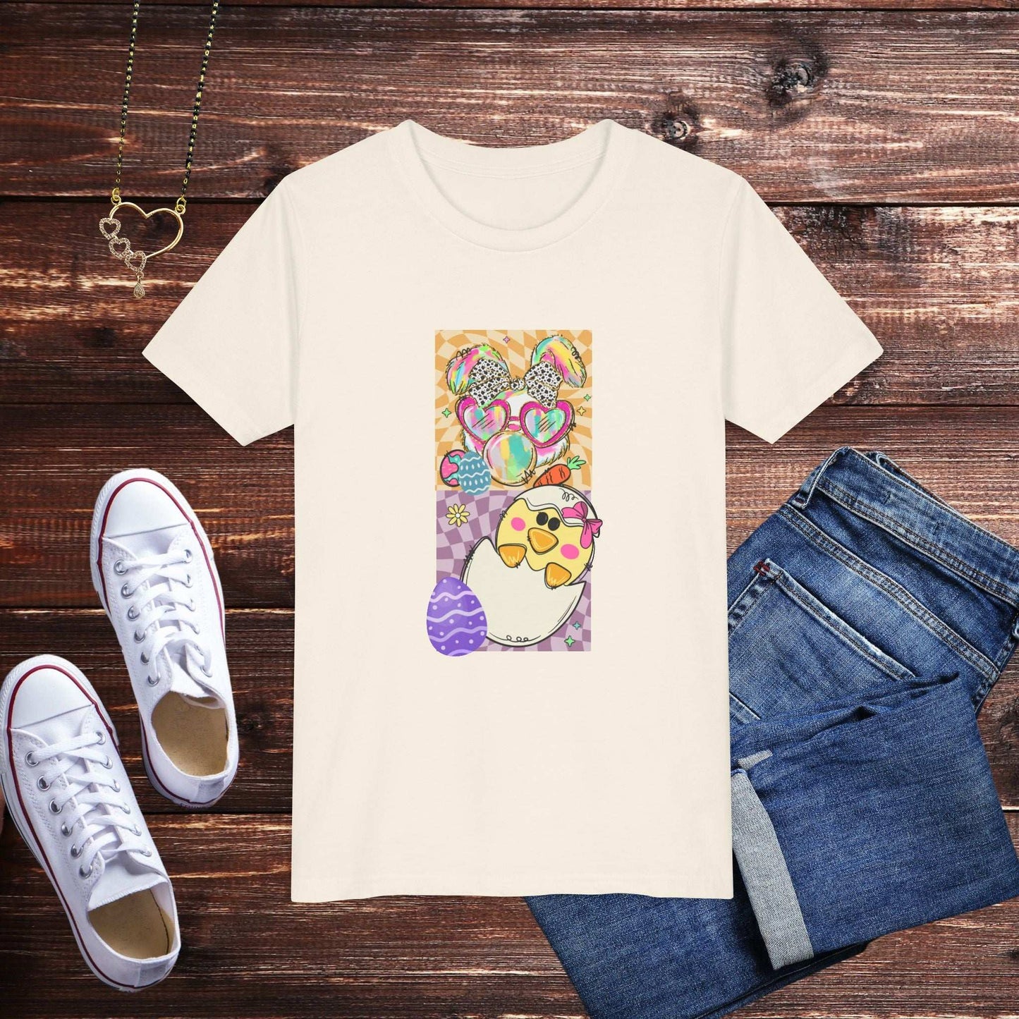 Colorful Easter Bunny Youth T-Shirt - Fairy Dust Tee Shop