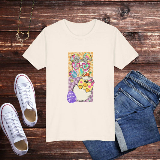 Colorful Easter Bunny Youth T-Shirt - Fairy Dust Tee Shop