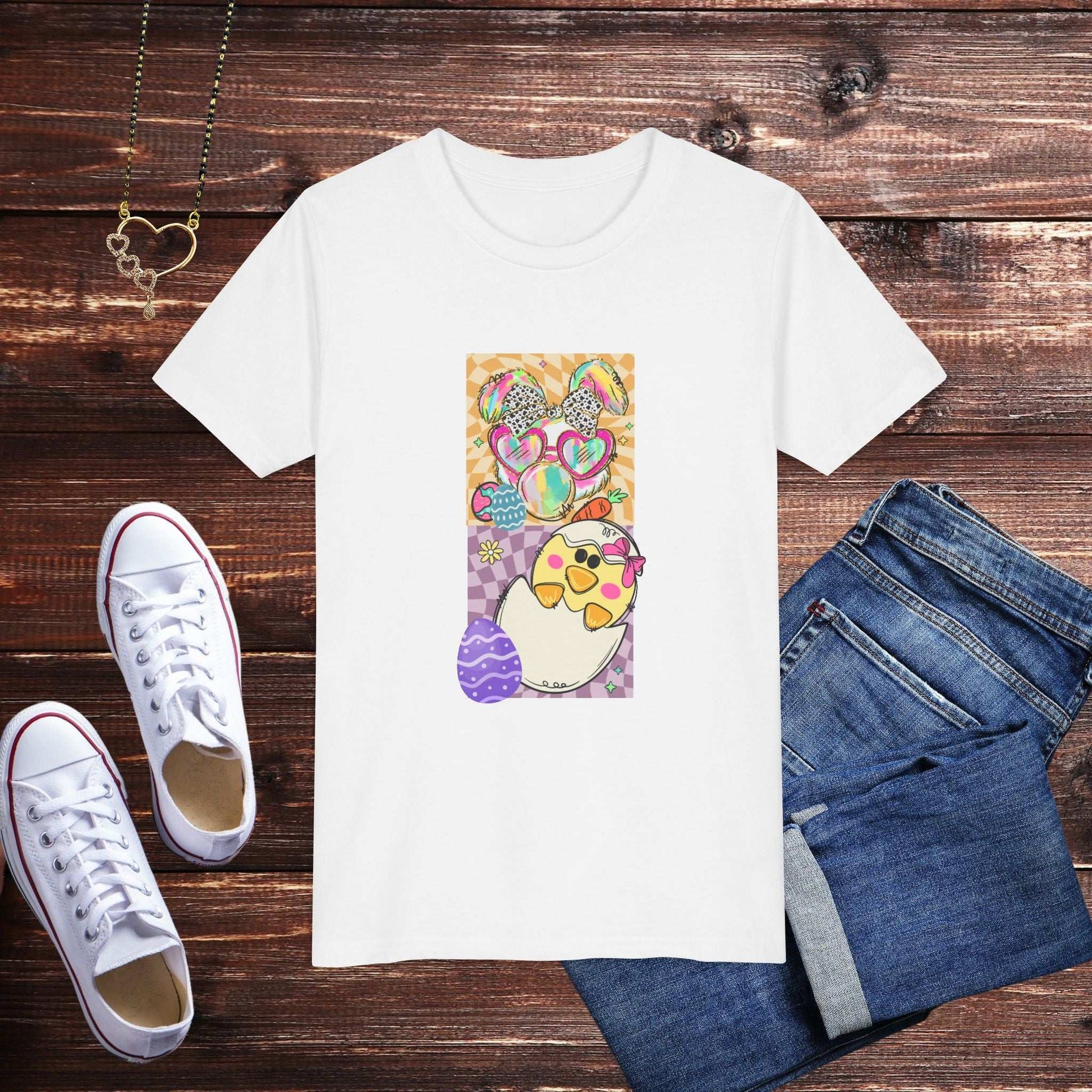 Colorful Easter Bunny Youth T-Shirt - Fairy Dust Tee Shop
