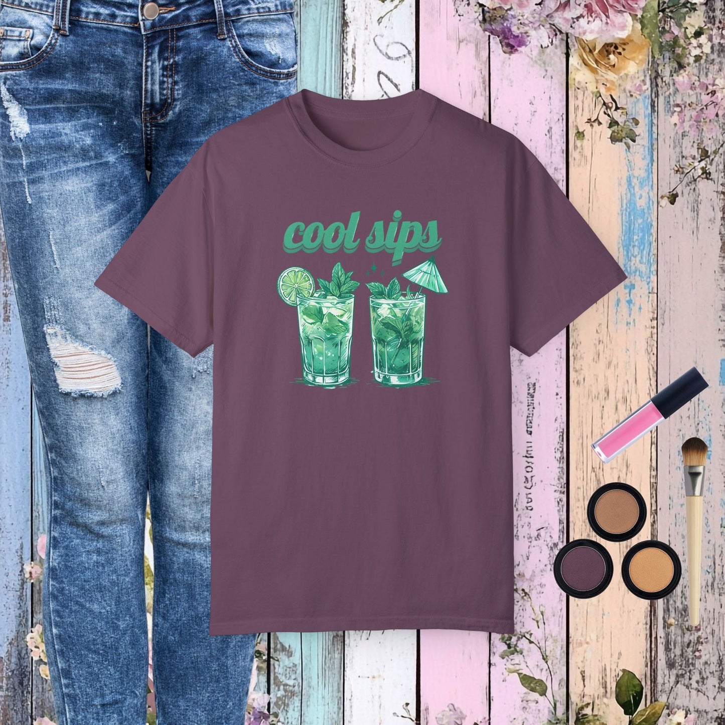 Cool Iced Drinks T-shirt - Berry / S - T-Shirt