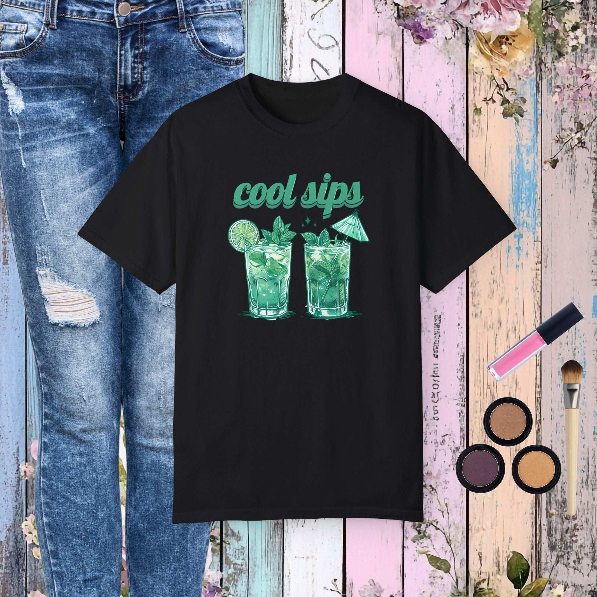 Cool Iced Drinks T-shirt - Black / S - T-Shirt