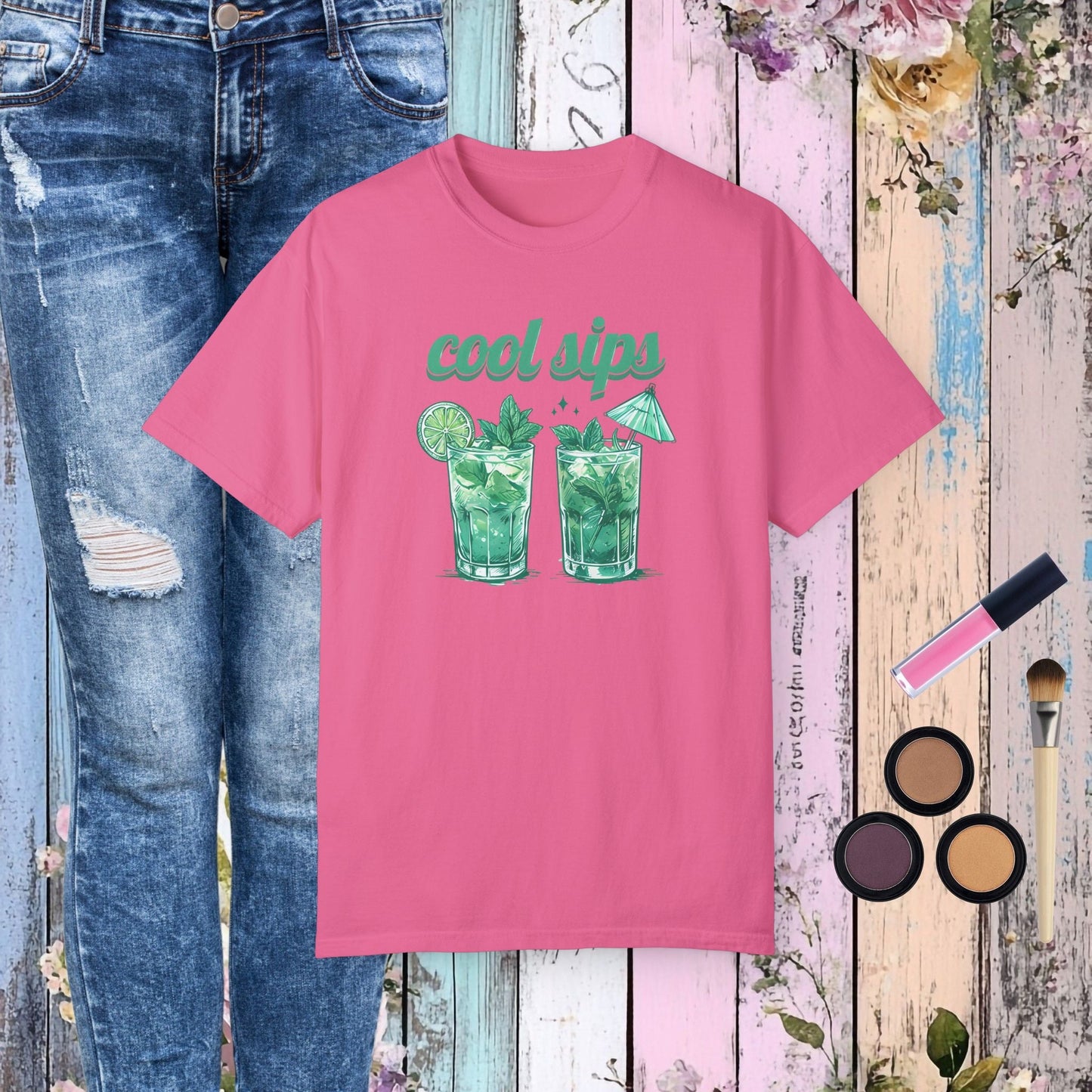 Cool Iced Drinks T-shirt - Crunchberry / S - T-Shirt