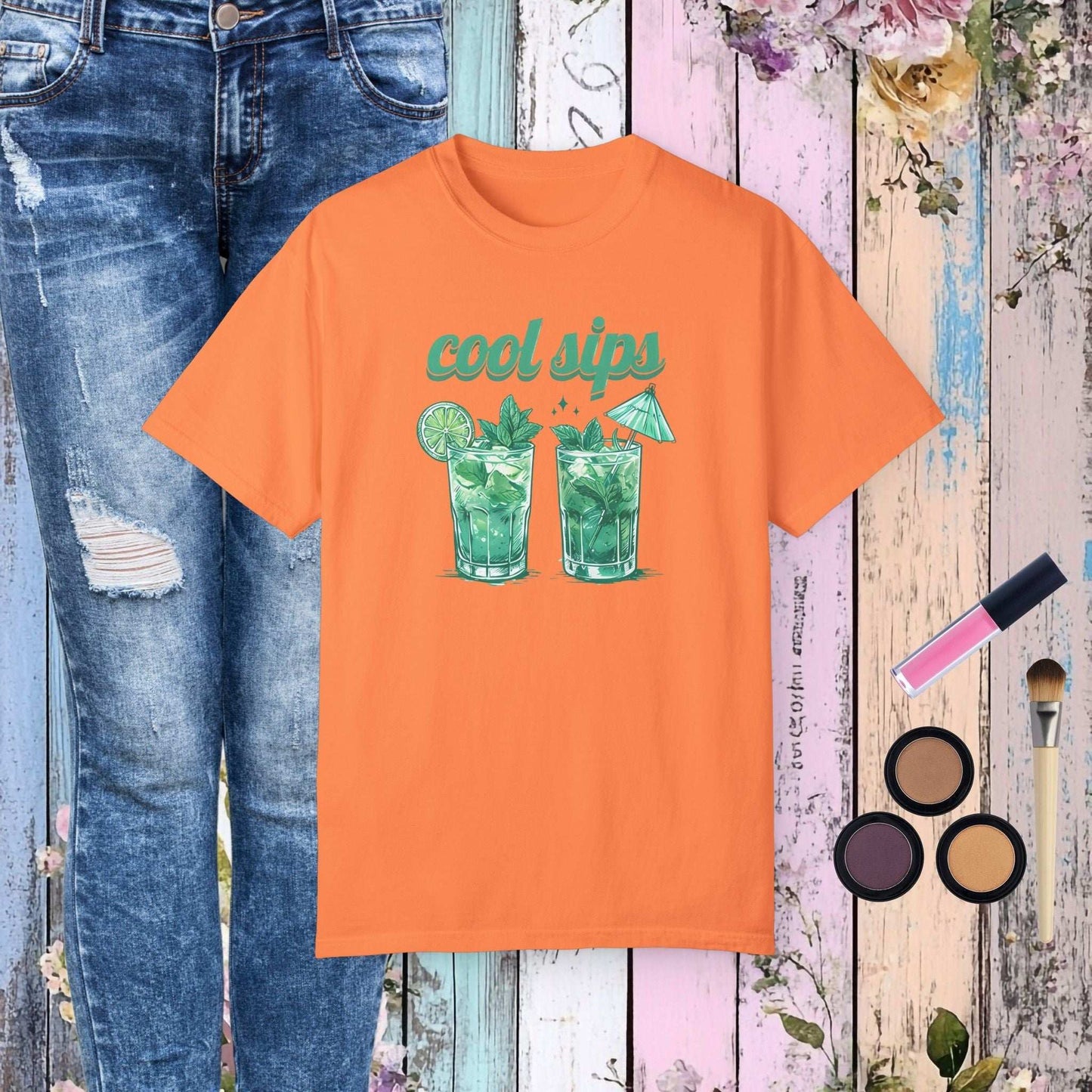 Cool Iced Drinks T-shirt - Melon / S - T-Shirt