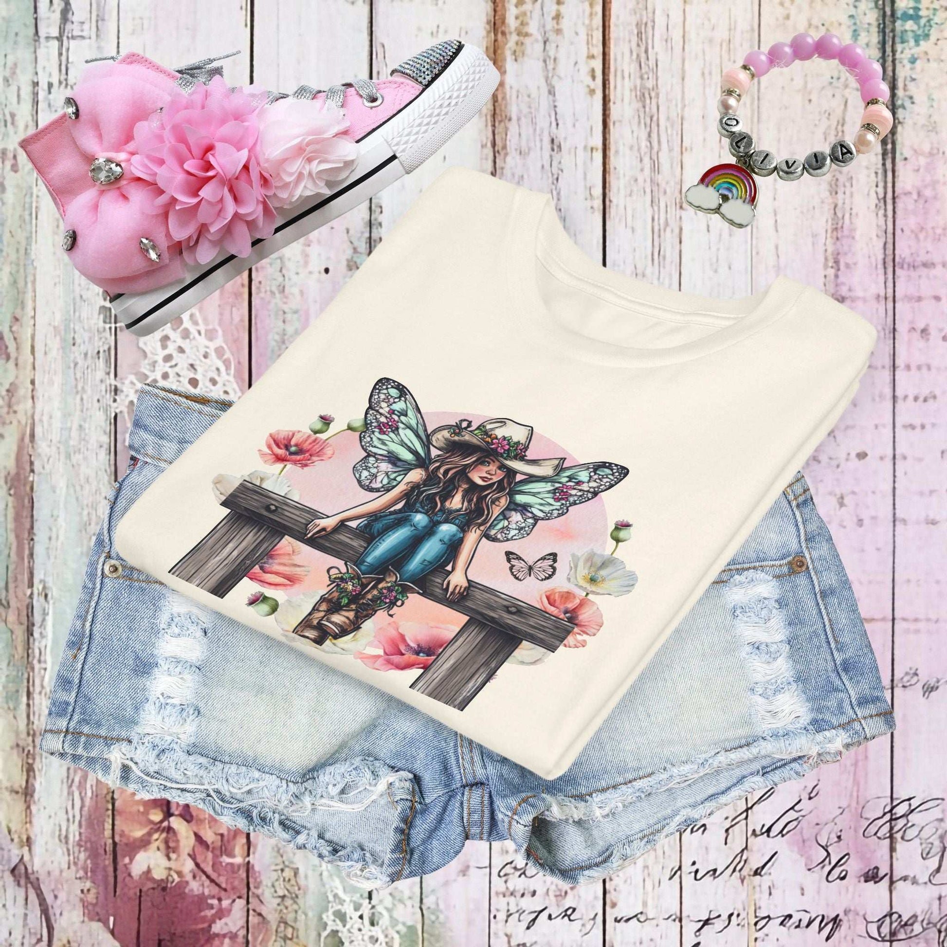 Cowgirl Fairy Youth T-shirt - Fairy Dust Tee Shop