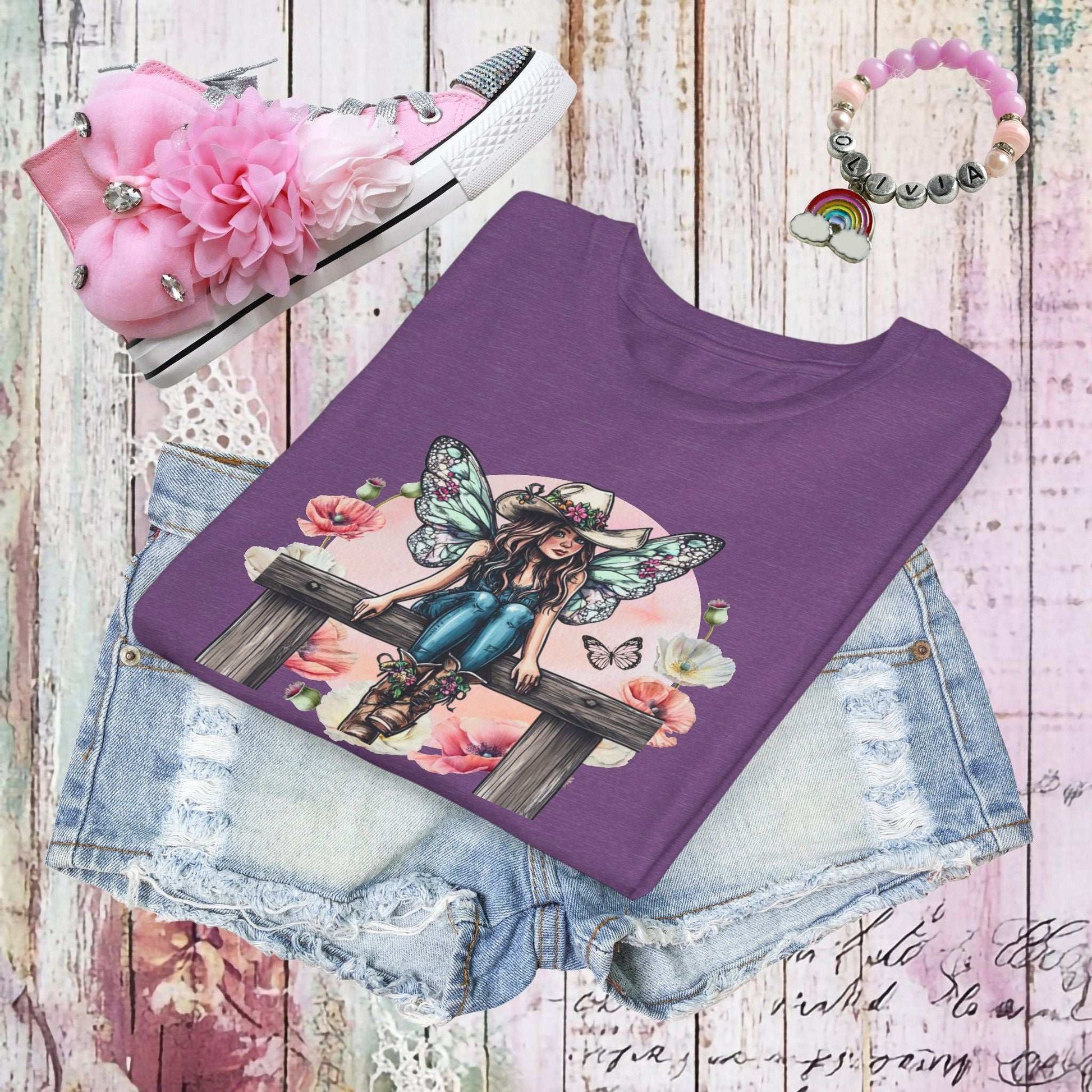 Cowgirl Fairy Youth T-shirt - Fairy Dust Tee Shop