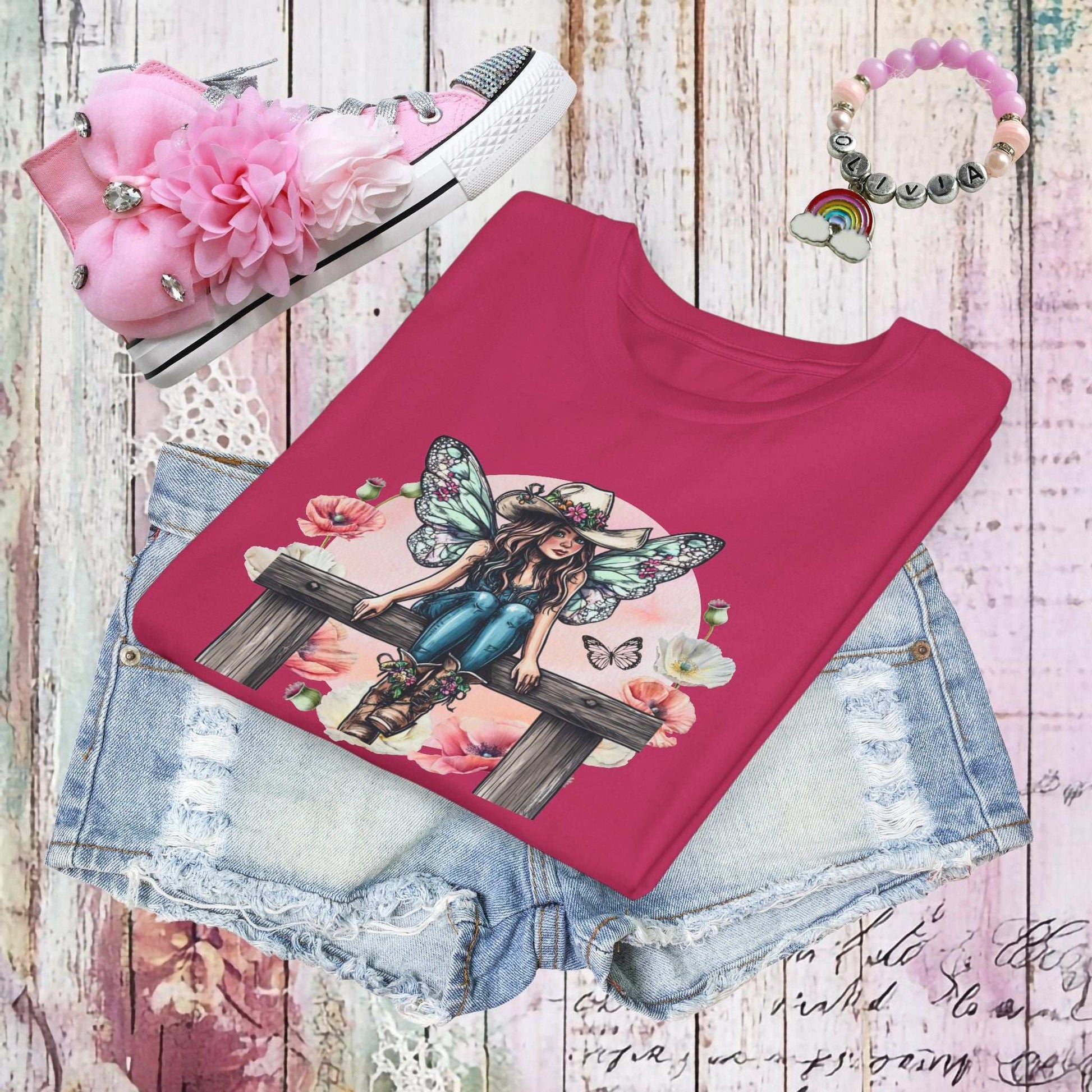 Cowgirl Fairy Youth T-shirt - Fairy Dust Tee Shop