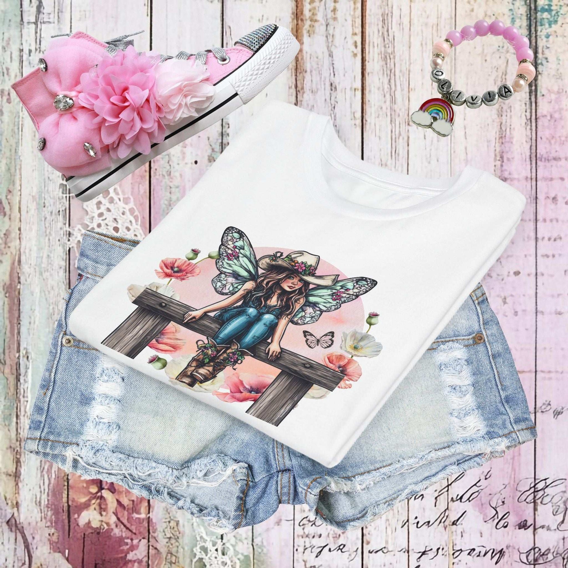 Cowgirl Fairy Youth T-shirt - Fairy Dust Tee Shop