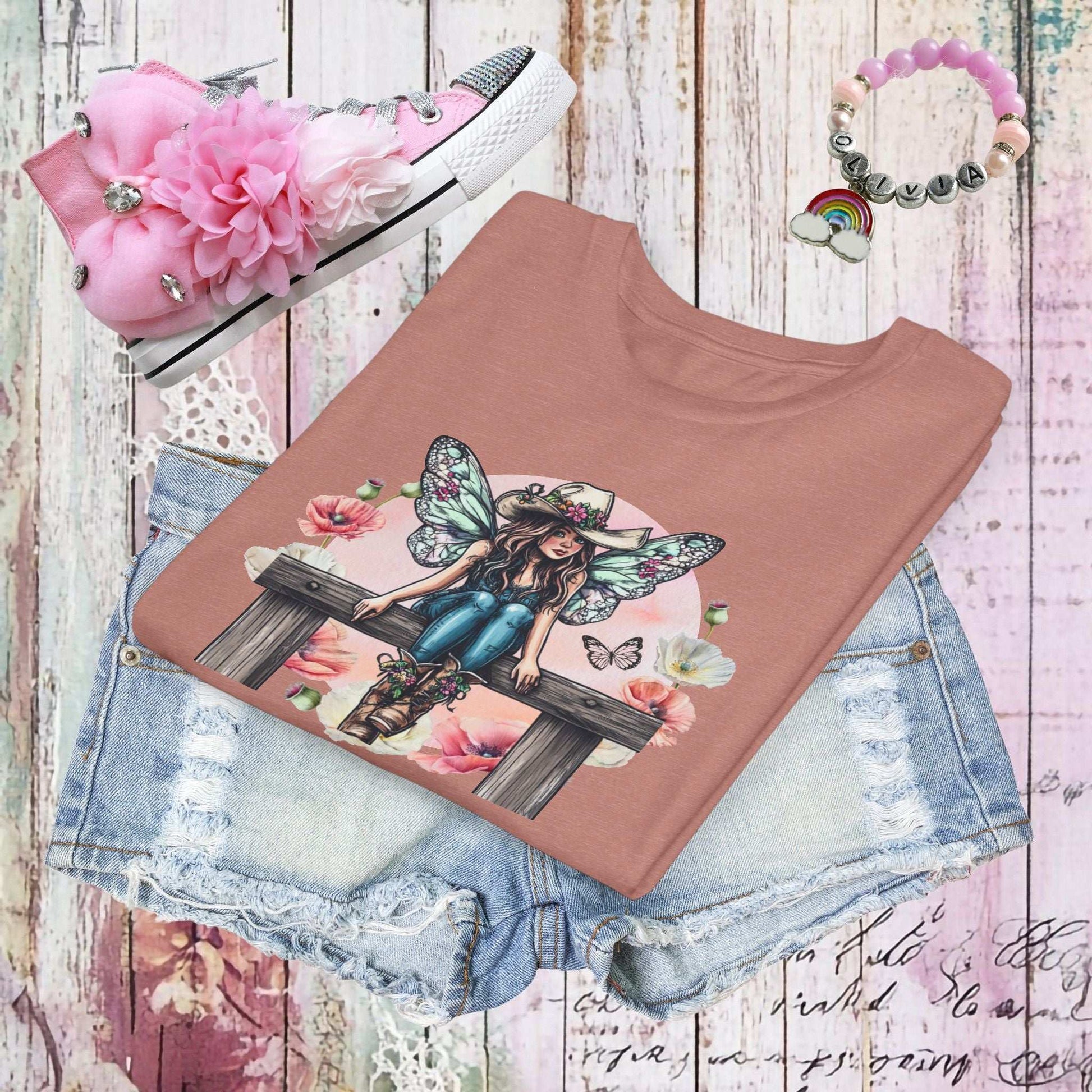 Cowgirl Fairy Youth T-shirt - Fairy Dust Tee Shop