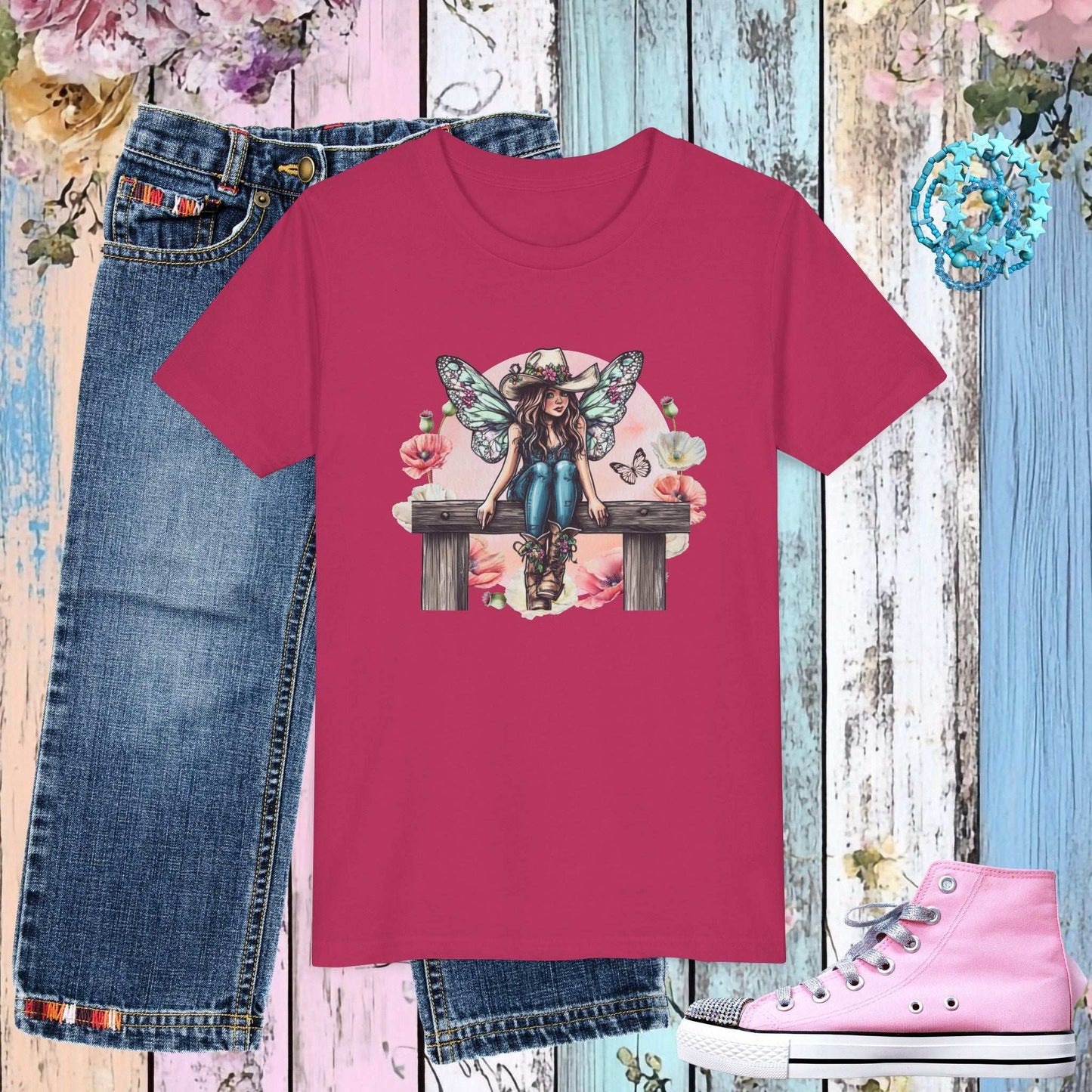 Cowgirl Fairy Youth T-shirt - Fairy Dust Tee Shop