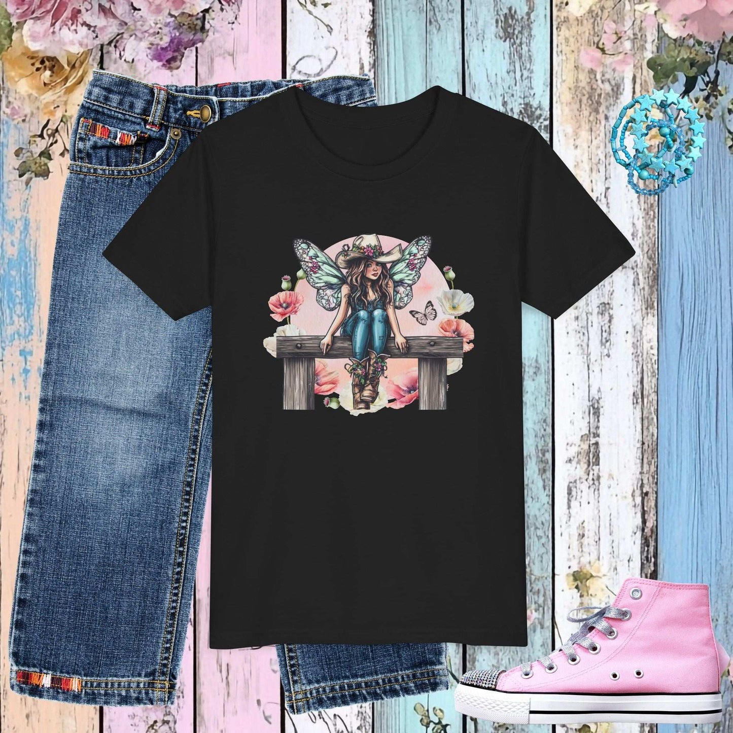 Cowgirl Fairy Youth T-shirt - Fairy Dust Tee Shop