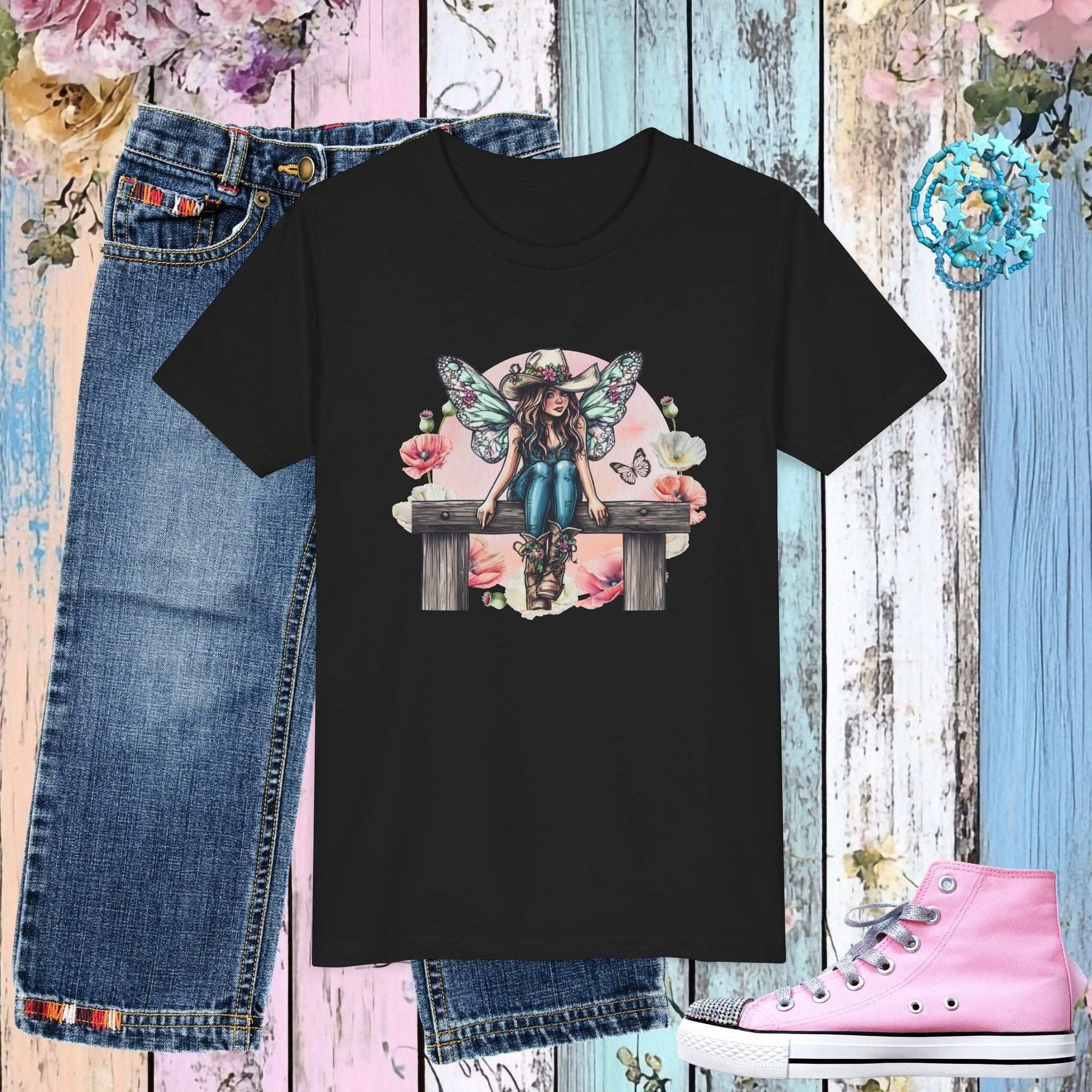 Cowgirl Fairy Youth T-shirt - Fairy Dust Tee Shop