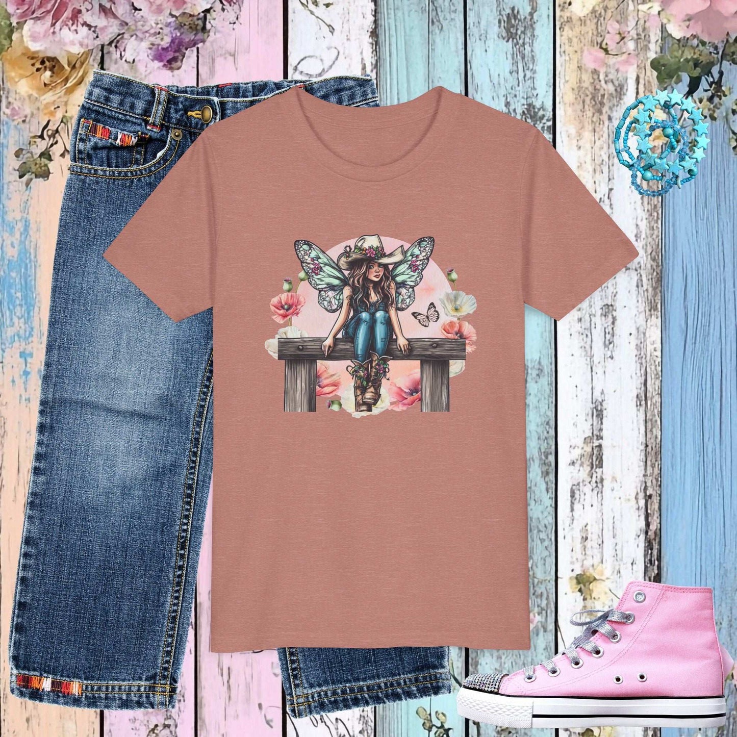 Cowgirl Fairy Youth T-shirt - Fairy Dust Tee Shop