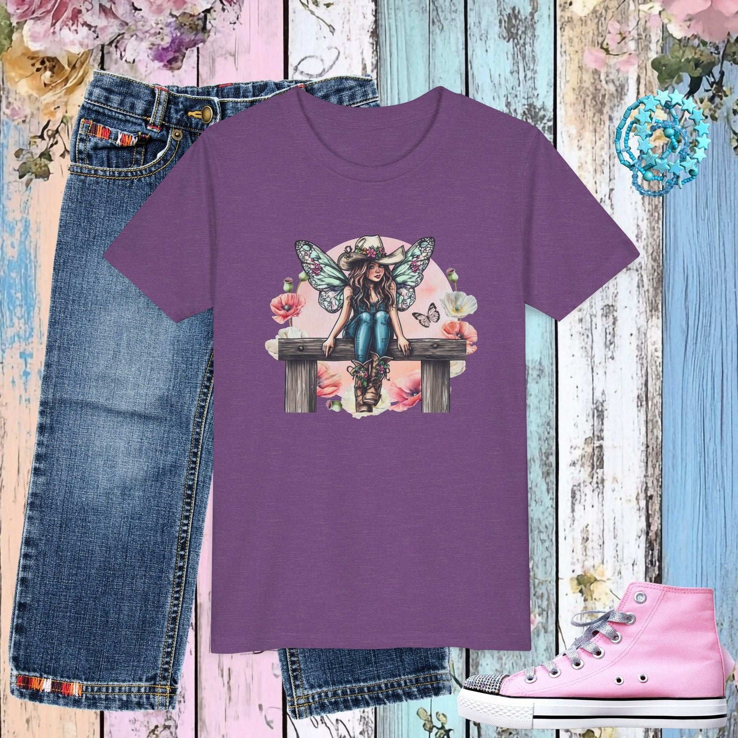 Cowgirl Fairy Youth T-shirt - Fairy Dust Tee Shop