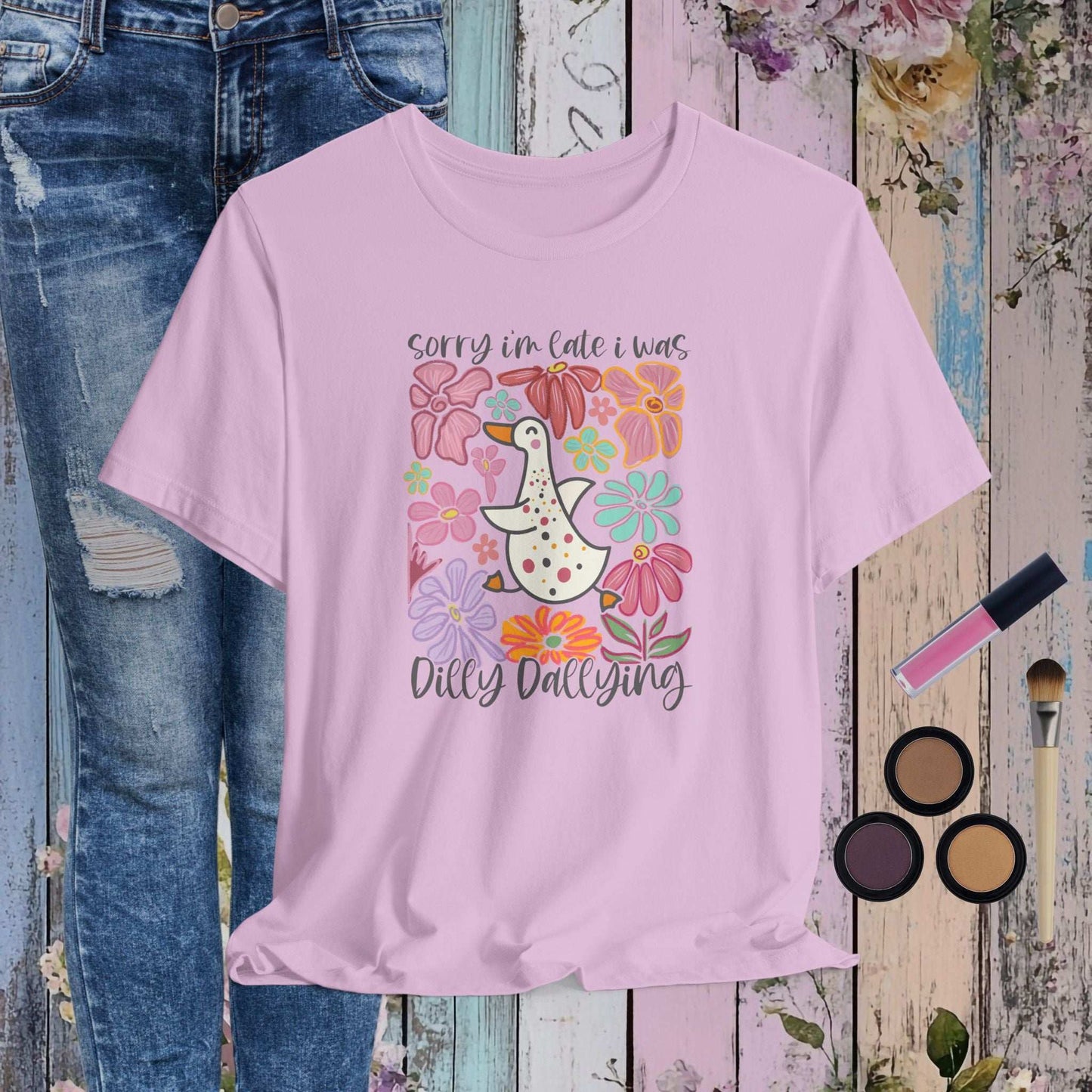Dilly Dallying Goose T-shirt - Fairy Dust Tee Shop
