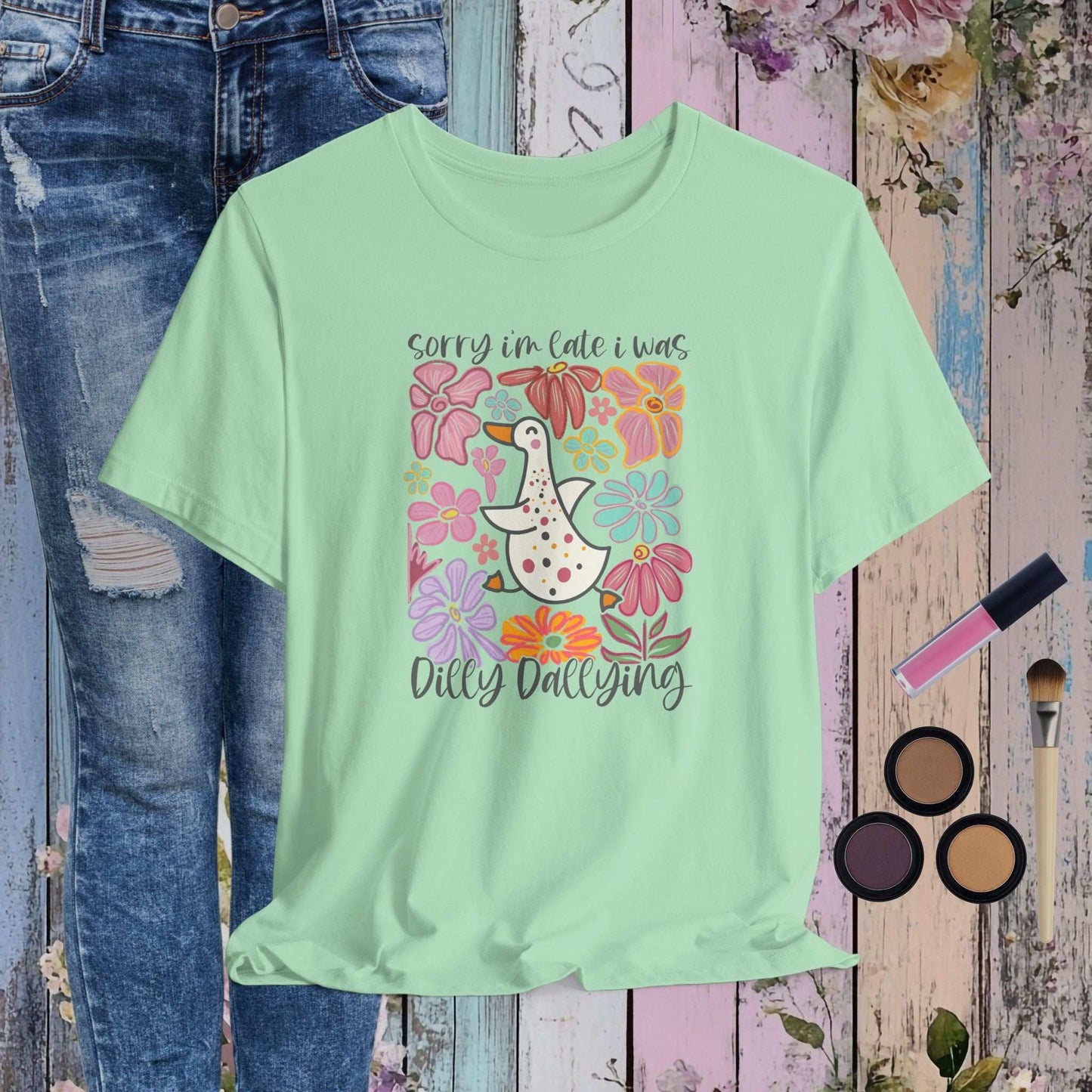 Dilly Dallying Goose T-shirt - Fairy Dust Tee Shop