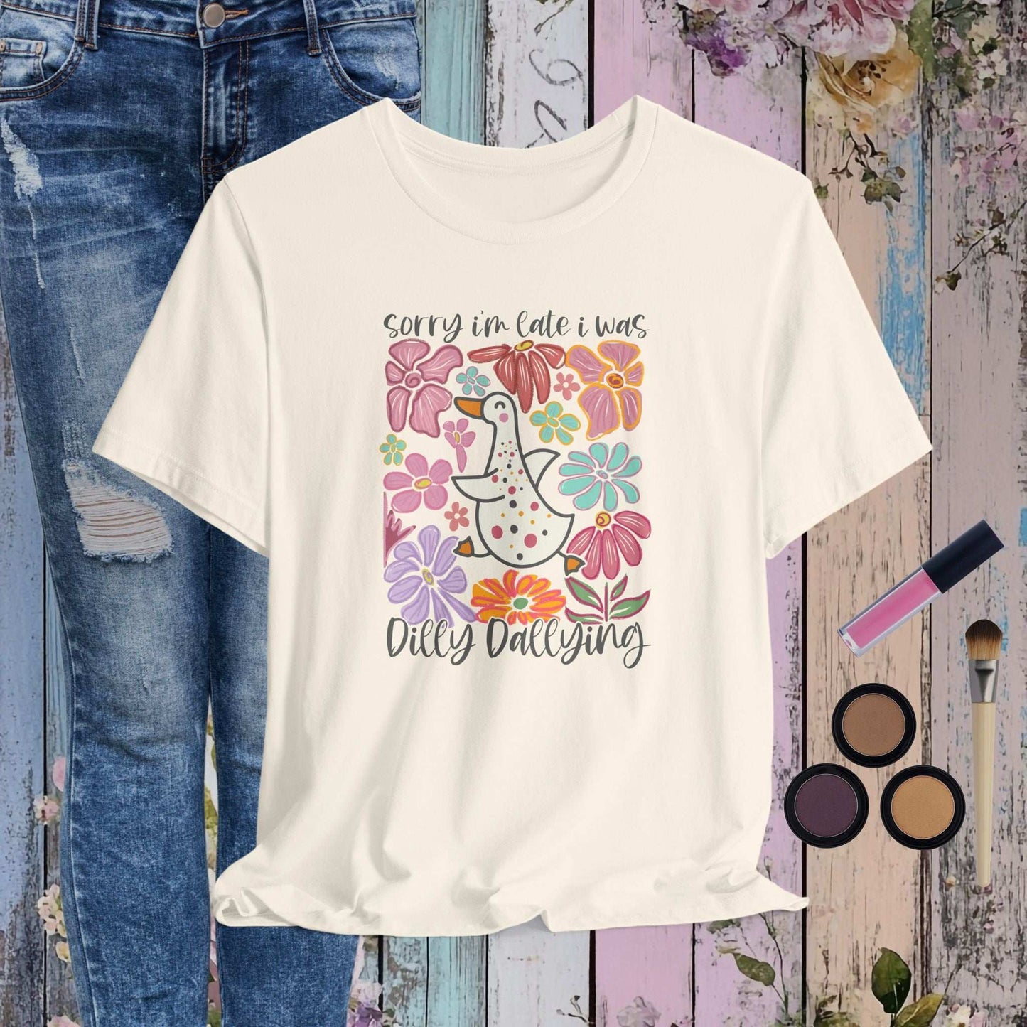 Dilly Dallying Goose T-shirt - Fairy Dust Tee Shop
