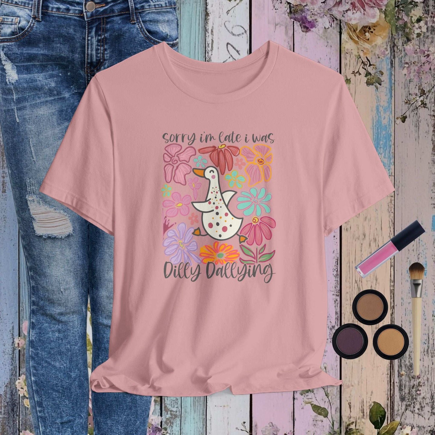 Dilly Dallying Goose T-shirt - Fairy Dust Tee Shop