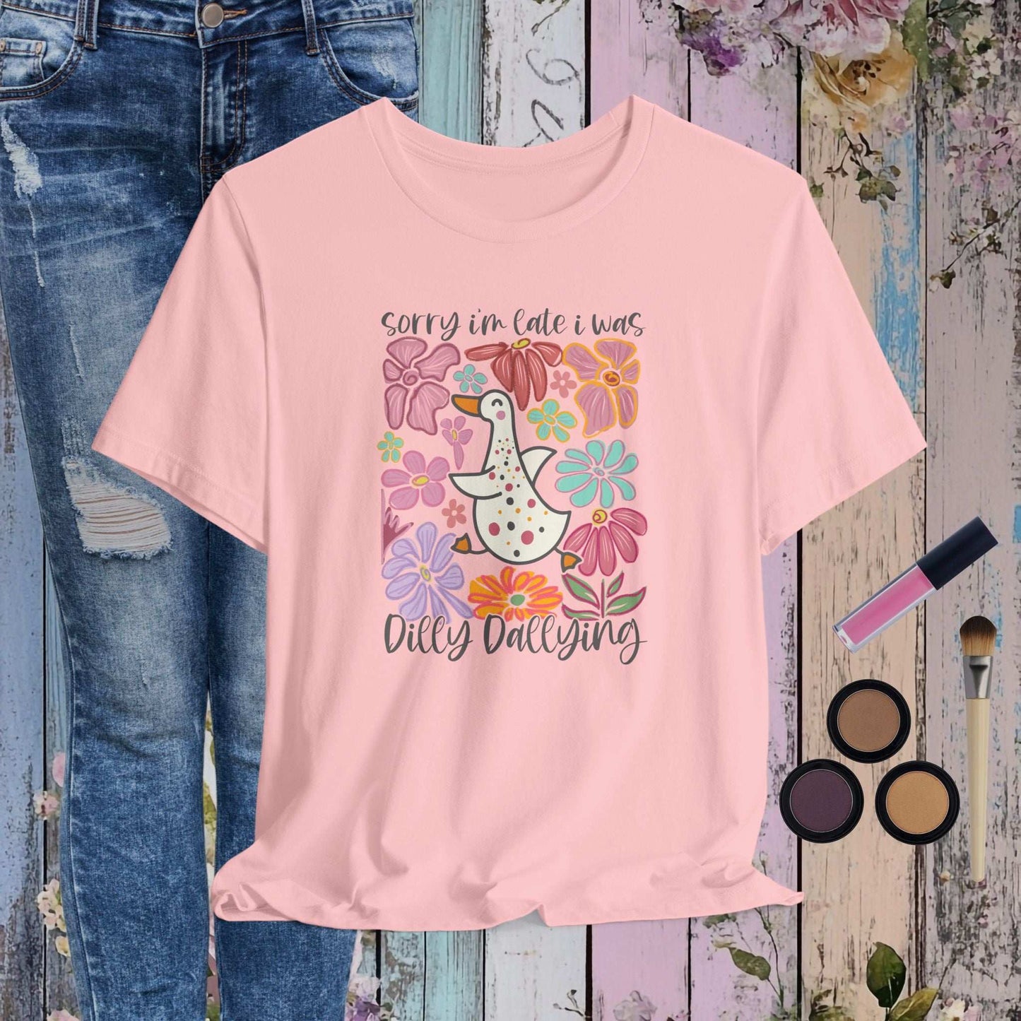 Dilly Dallying Goose T-shirt - Fairy Dust Tee Shop