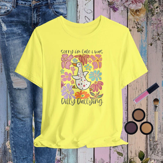 Dilly Dallying Goose T-shirt - Fairy Dust Tee Shop