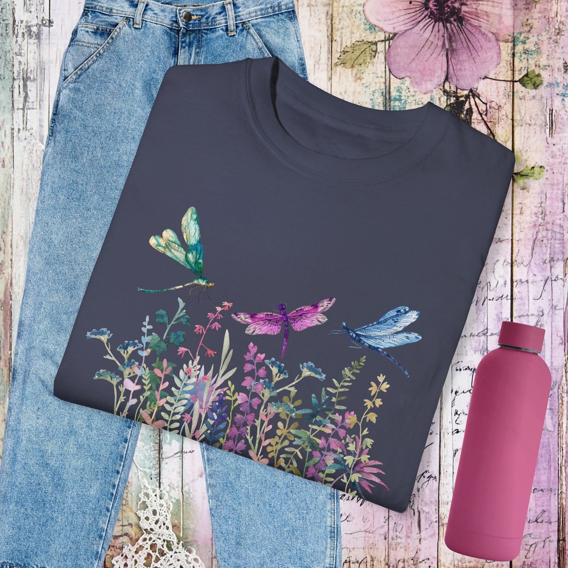 Dragonfly Garden T-Shirt - Fairy Dust Tee Shop