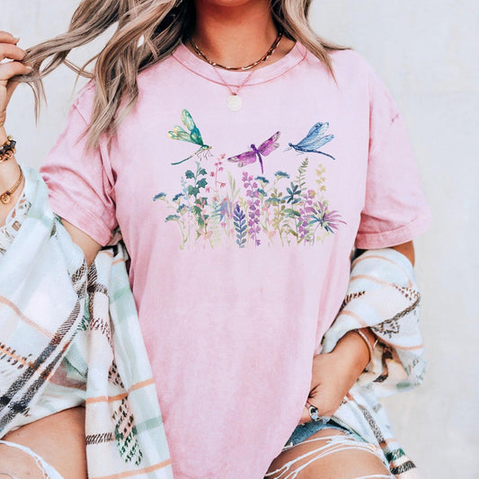 Dragonfly Garden T-Shirt - Fairy Dust Tee Shop