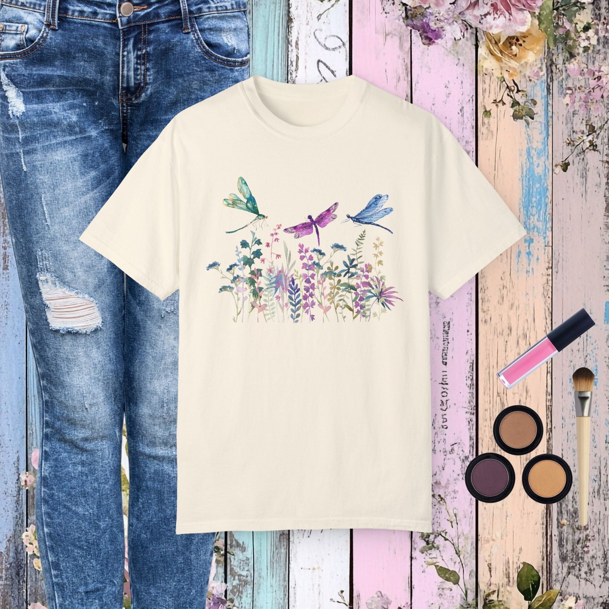 Dragonfly Garden T-Shirt - Fairy Dust Tee Shop