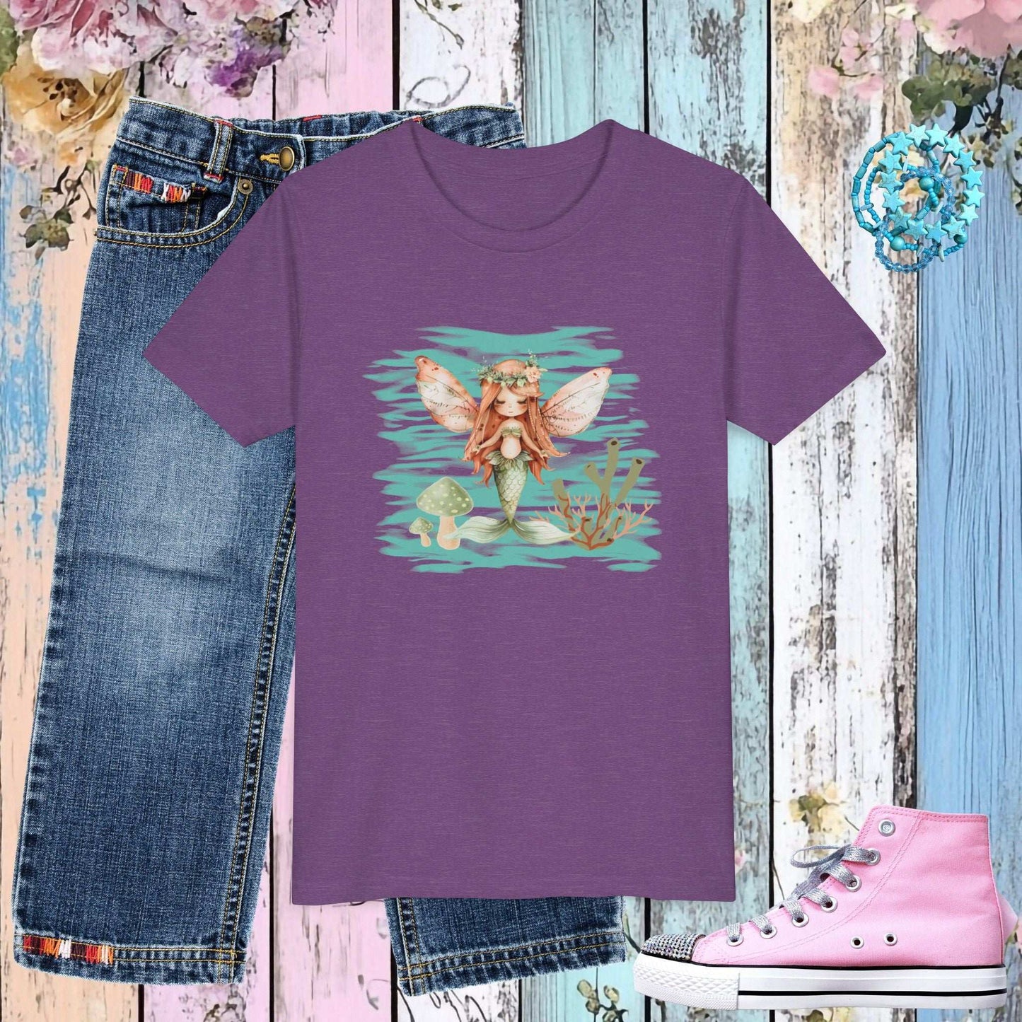 Fairy Mermaid Youth T-Shirt - Fairy Dust Tee Shop
