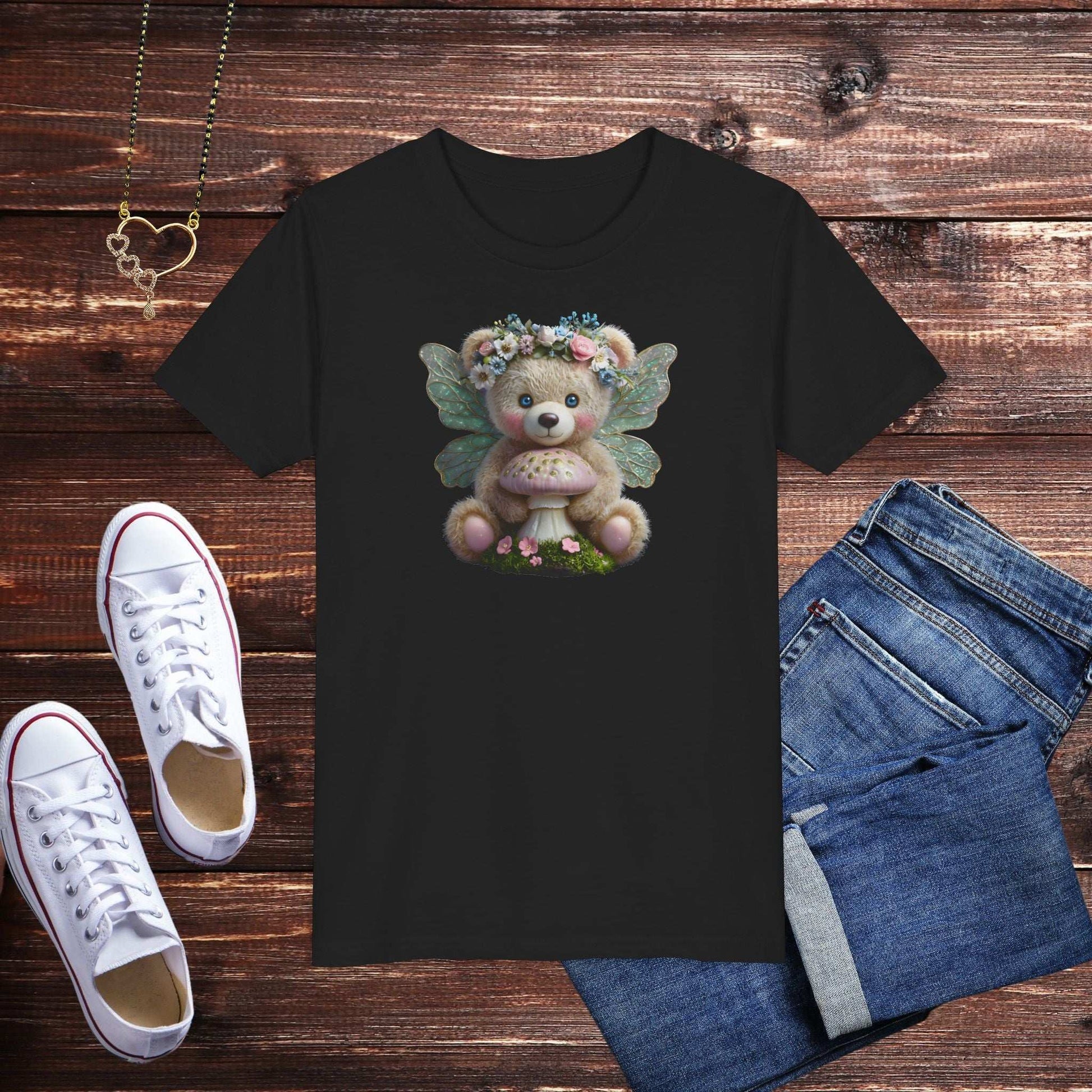 Fairy Teddy Bear Youth T-Shirt - Fairy Dust Tee Shop