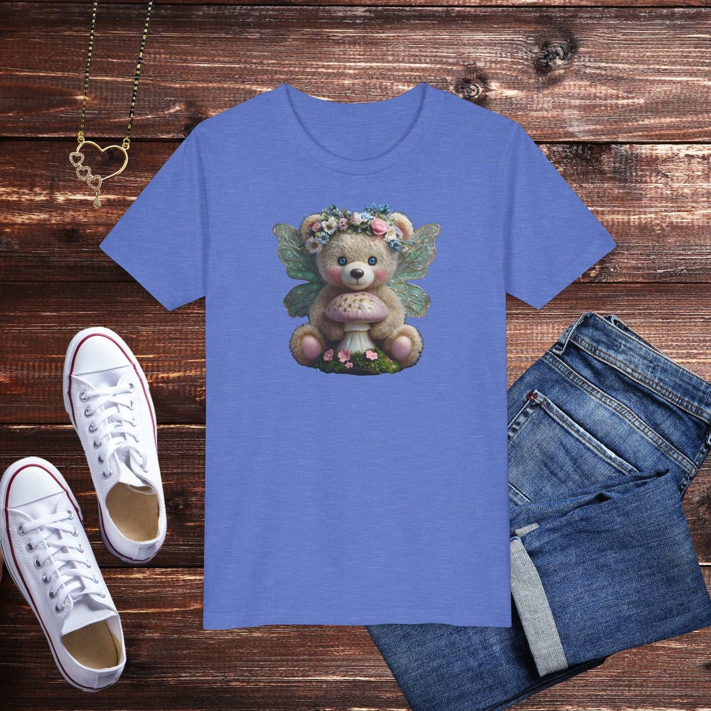 Fairy Teddy Bear Youth T-Shirt - Fairy Dust Tee Shop