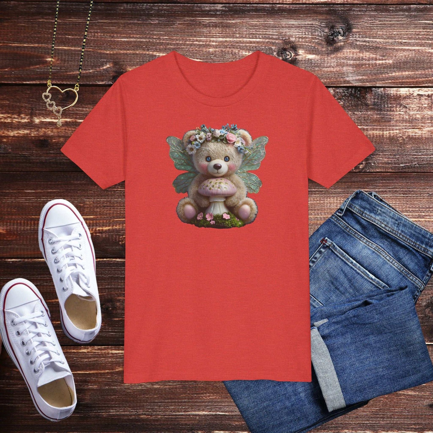 Fairy Teddy Bear Youth T-Shirt - Fairy Dust Tee Shop
