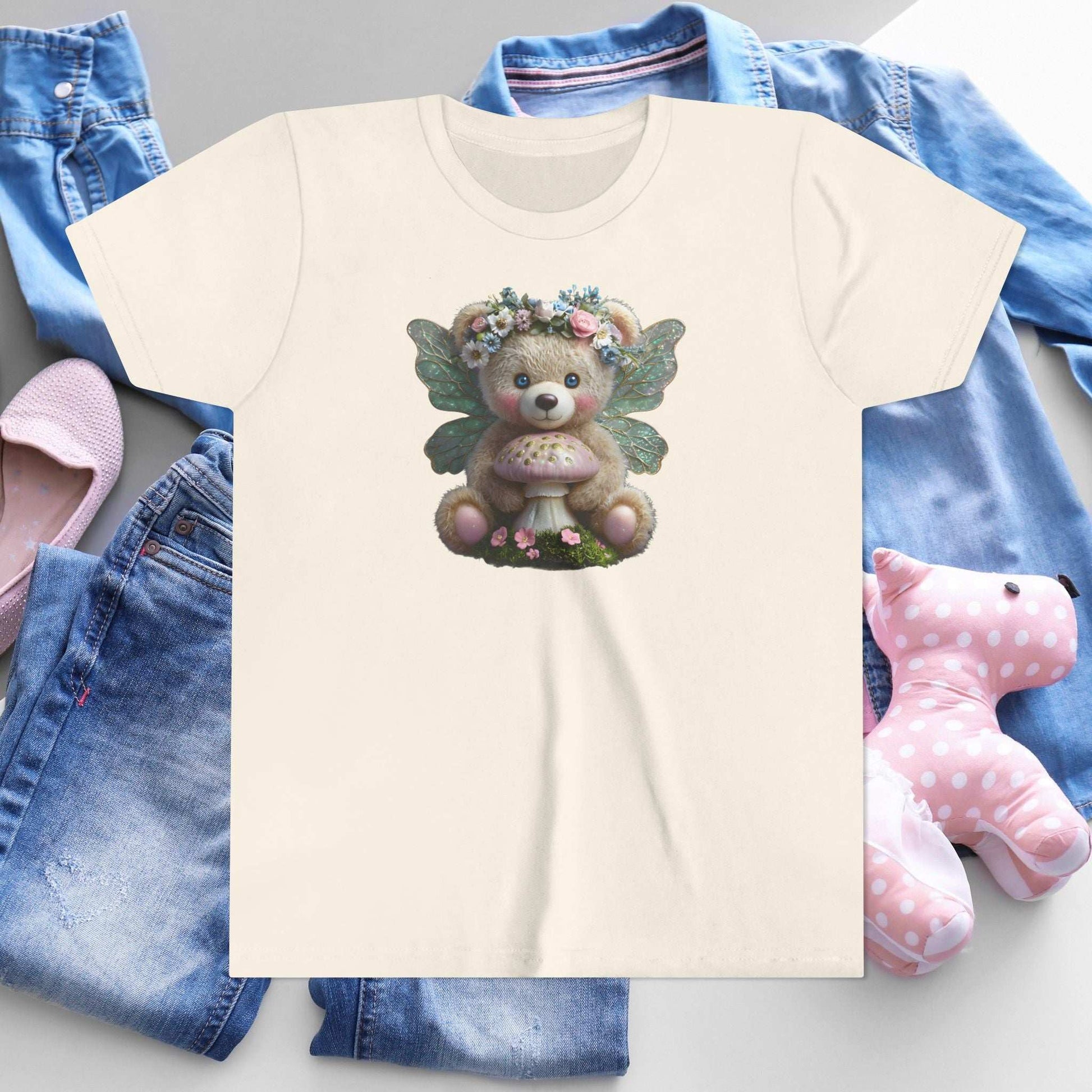Fairy Teddy Bear Youth T-Shirt - Fairy Dust Tee Shop