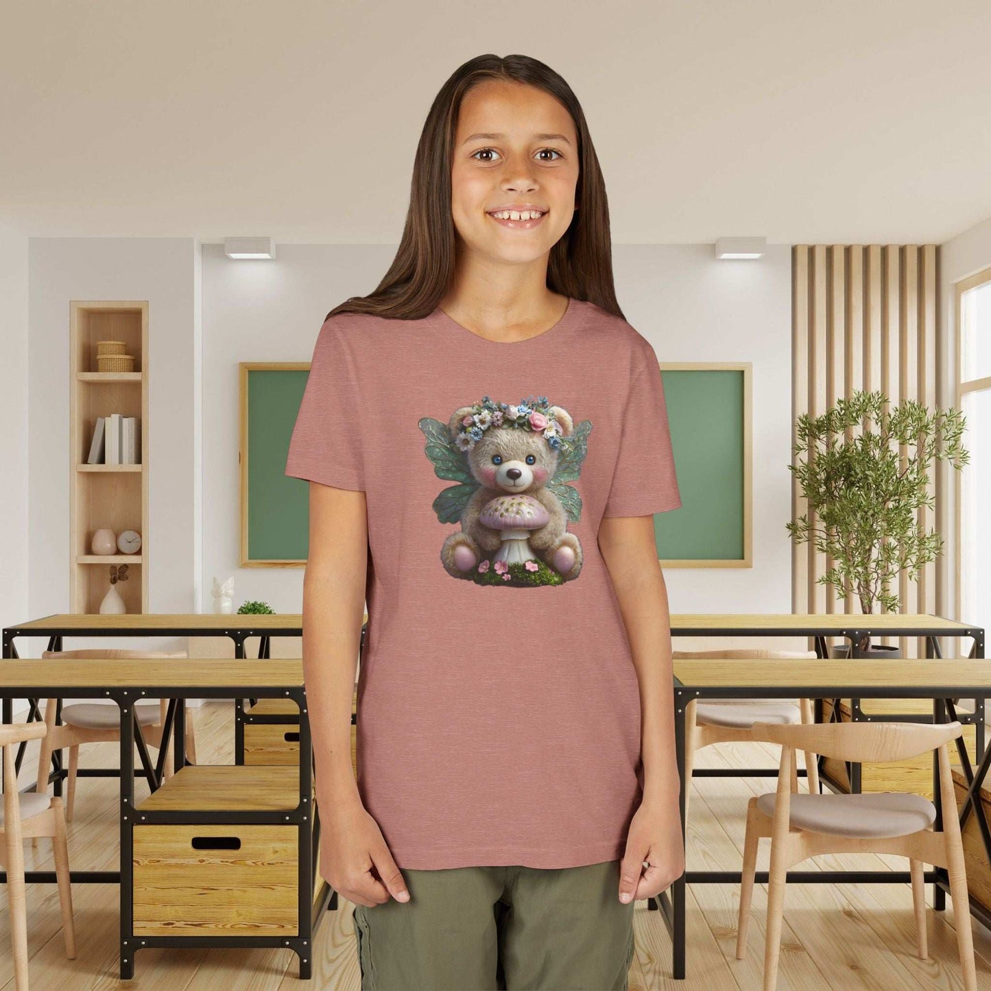 Fairy Teddy Bear Youth T-Shirt - Fairy Dust Tee Shop