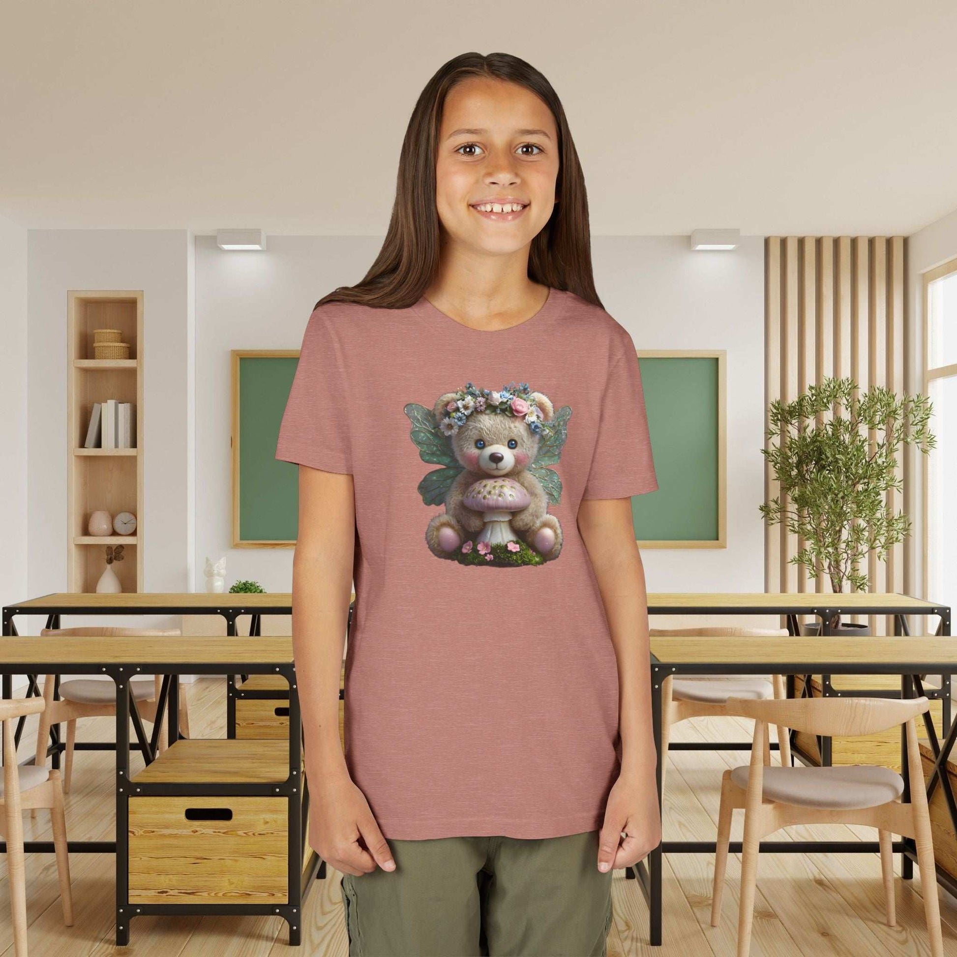 Fairy Teddy Bear Youth T-Shirt - Fairy Dust Tee Shop