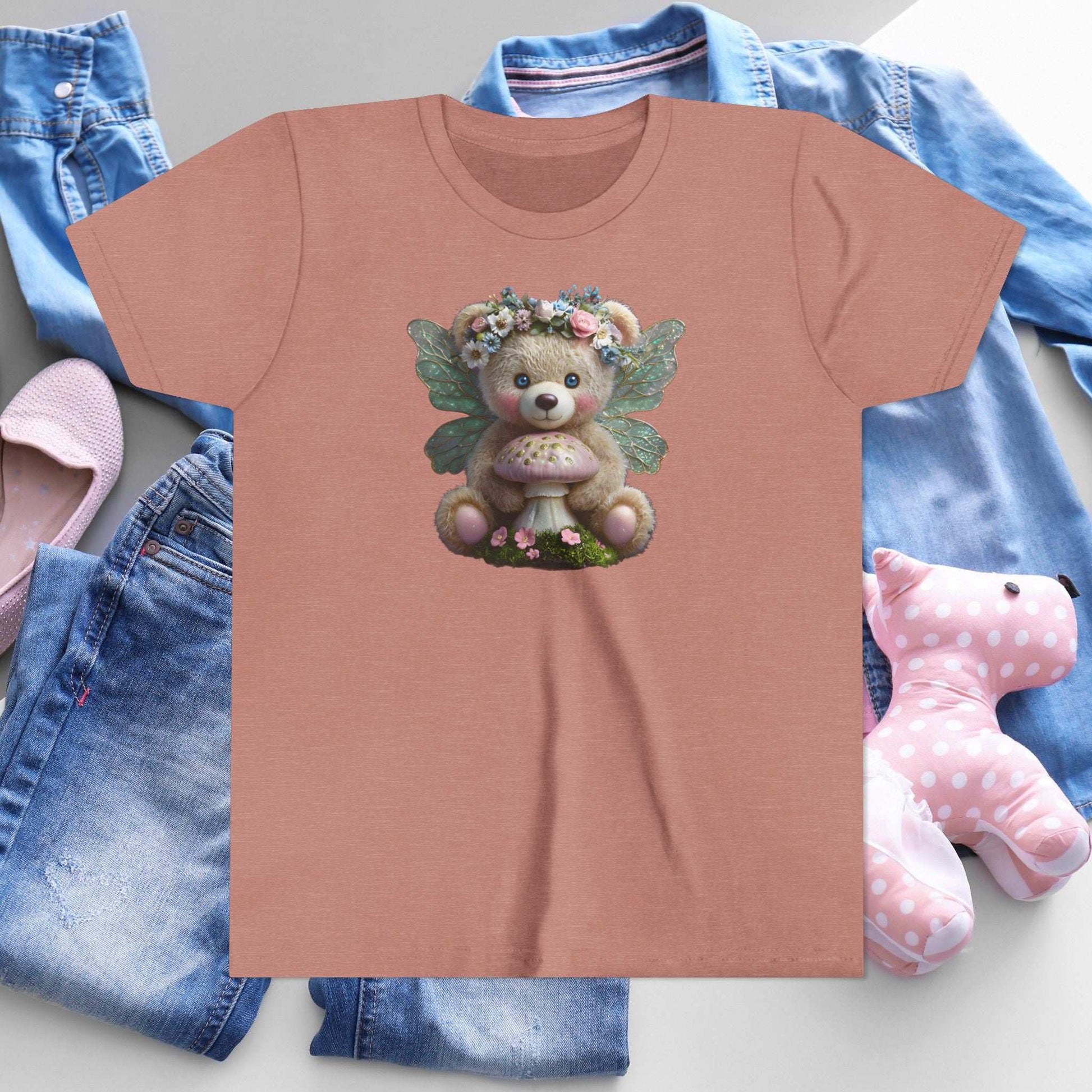 Fairy Teddy Bear Youth T-Shirt - Fairy Dust Tee Shop