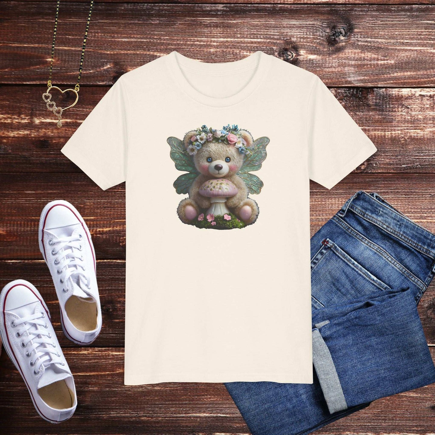 Fairy Teddy Bear Youth T-Shirt - Fairy Dust Tee Shop