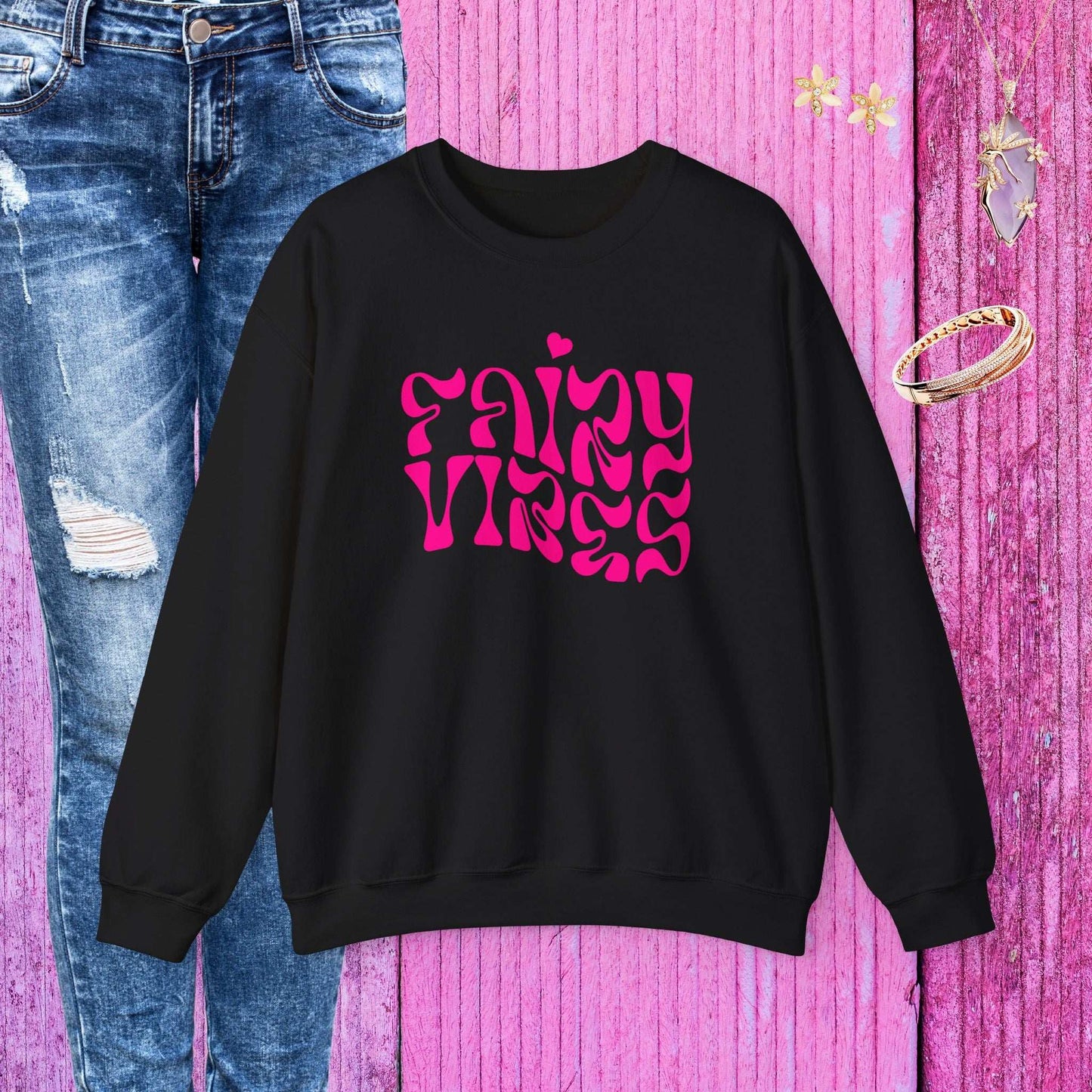 Fairy Vibes Sweatshirt - Fairy Dust Tee Shop