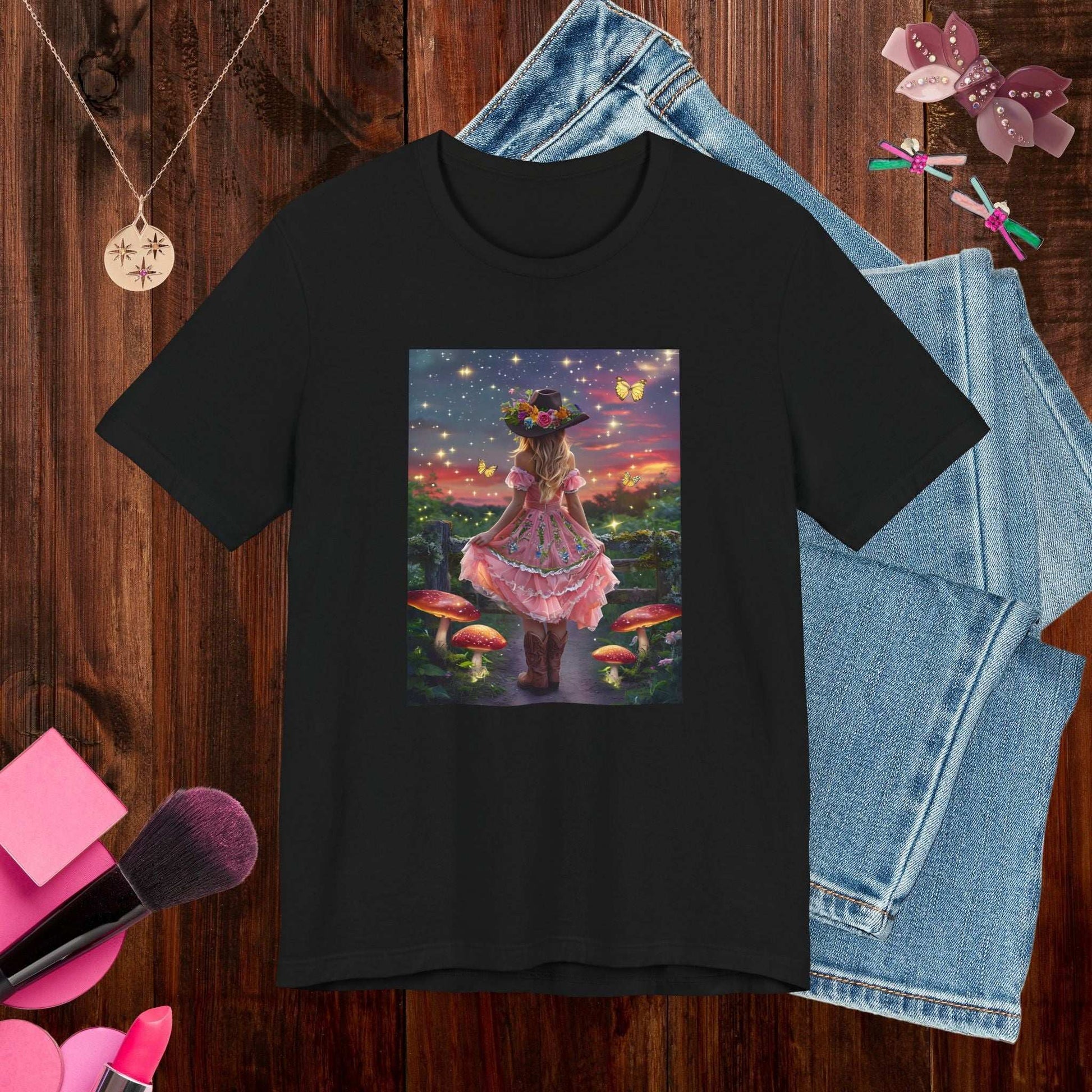 Fairycore Cowgirl T-shirt - Fairy Dust Tee Shop