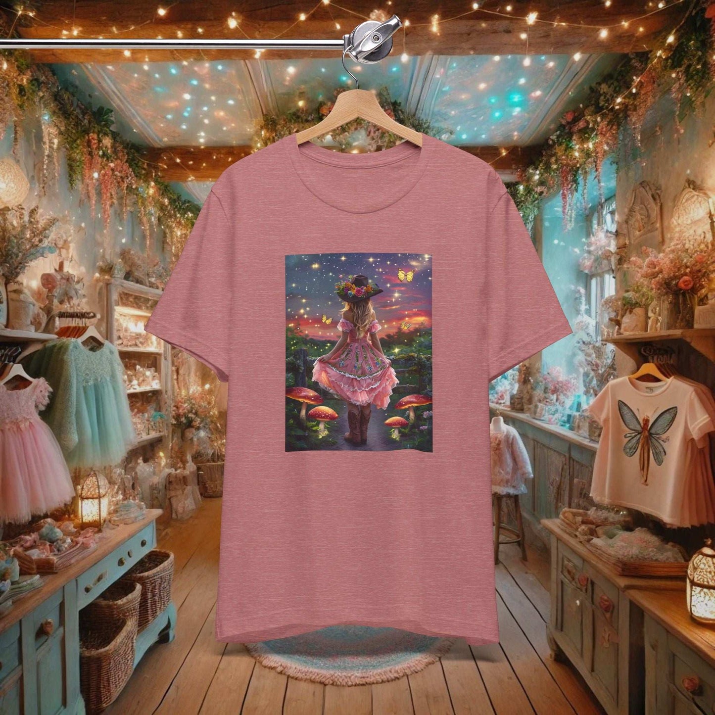 Fairycore Cowgirl T-shirt - Fairy Dust Tee Shop