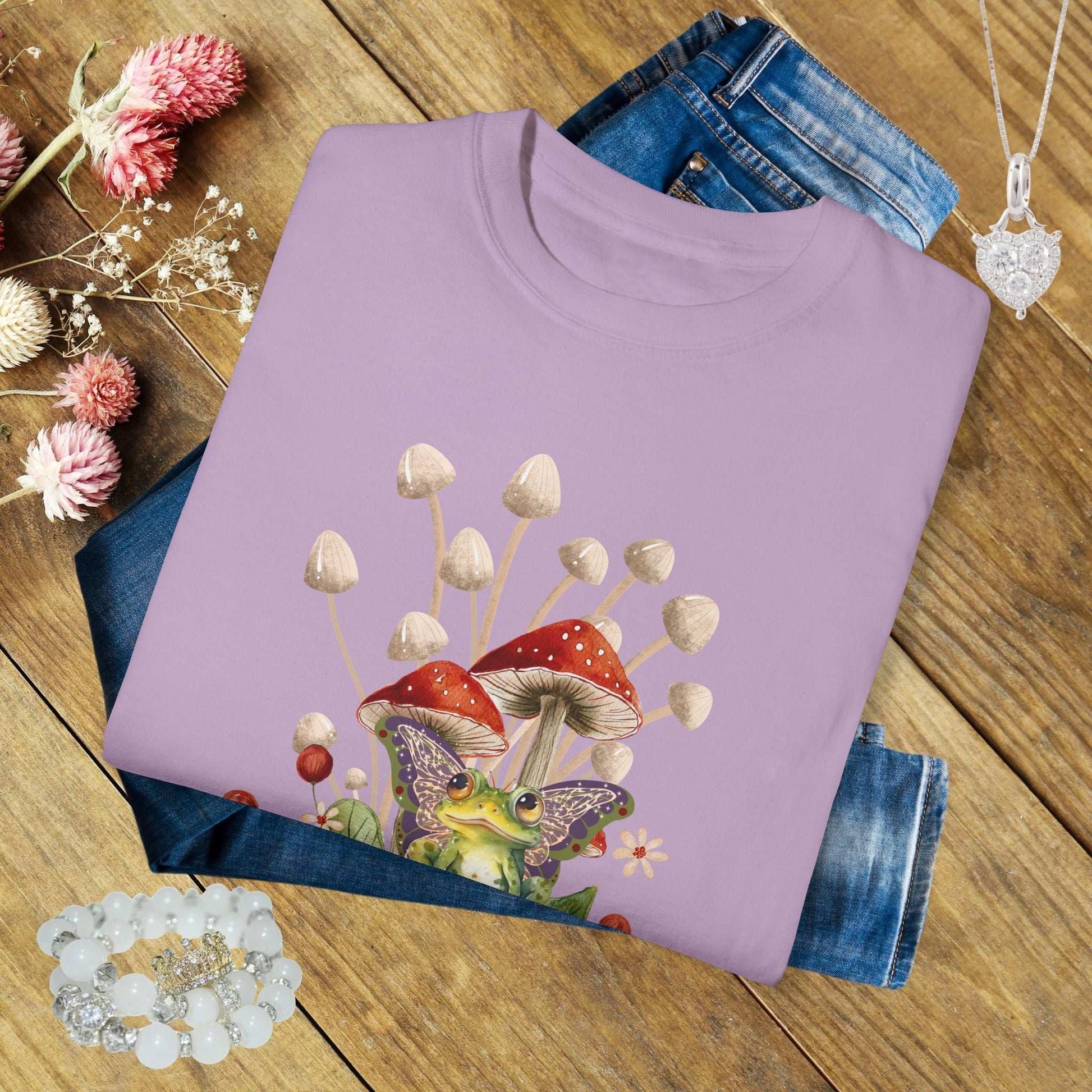 Fairycore Frog & Mushroom T-Shirt - Fairy Dust Tee Shop