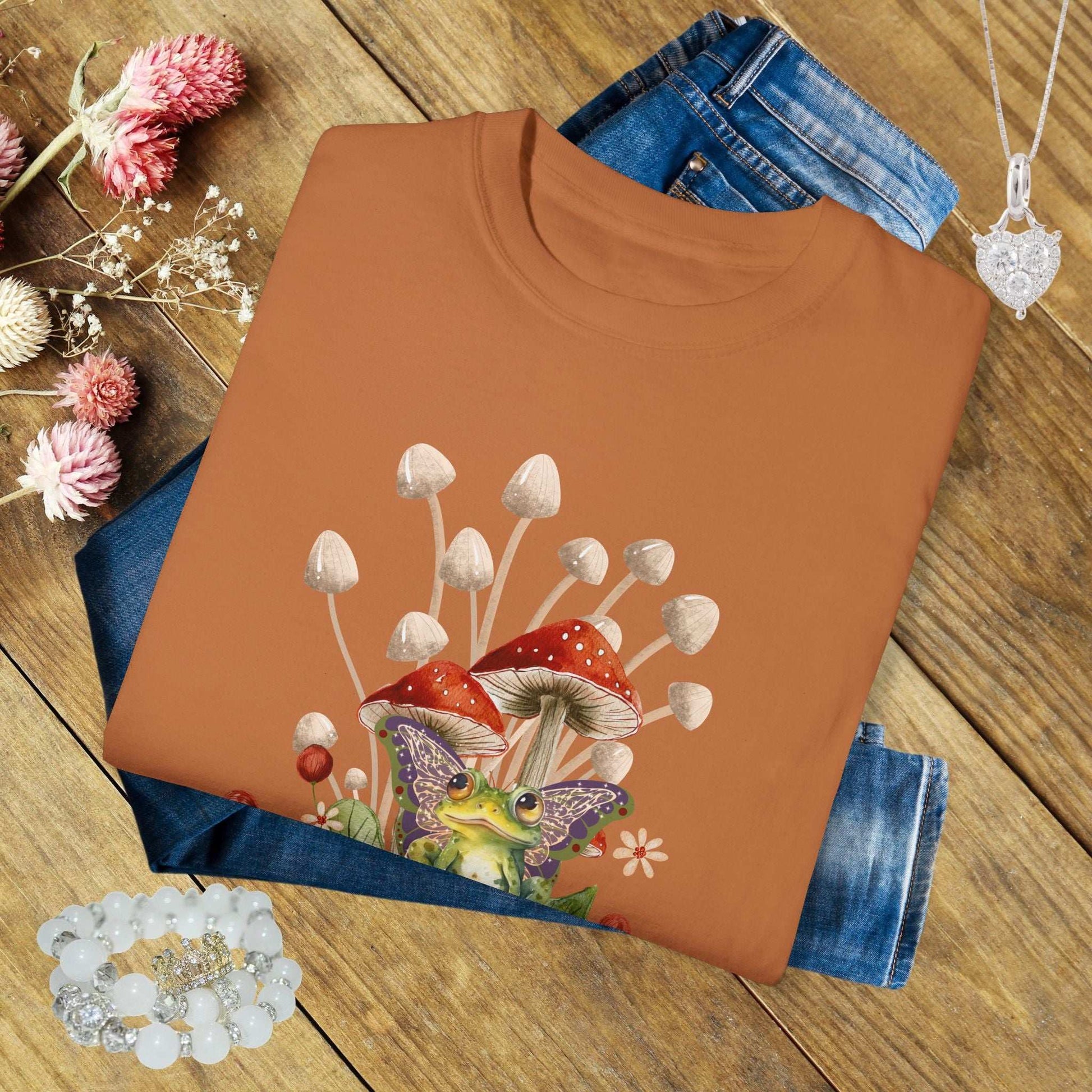 Fairycore Frog & Mushroom T-Shirt - Fairy Dust Tee Shop