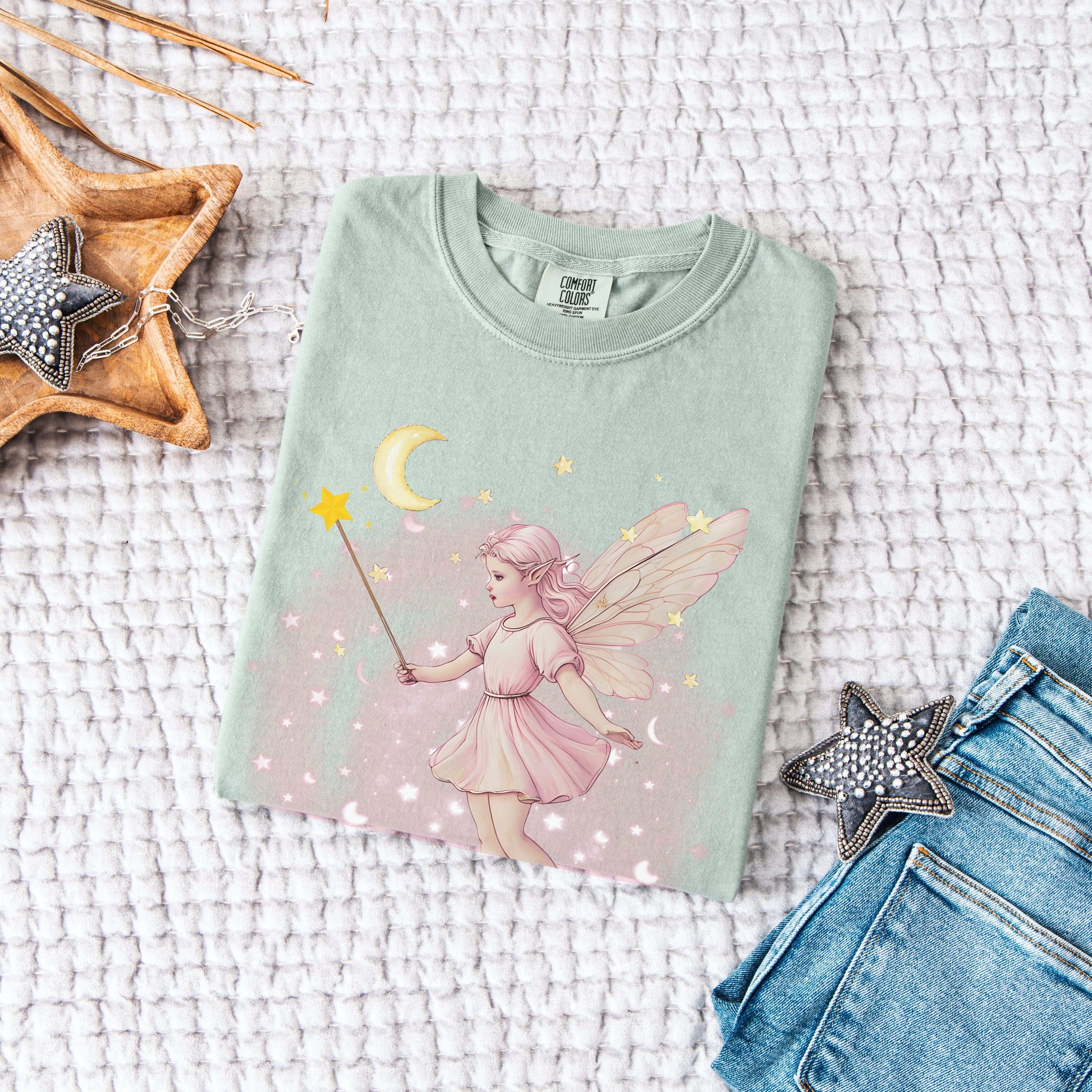 Fairycore Moon Fairy T-Shirt - T-Shirt