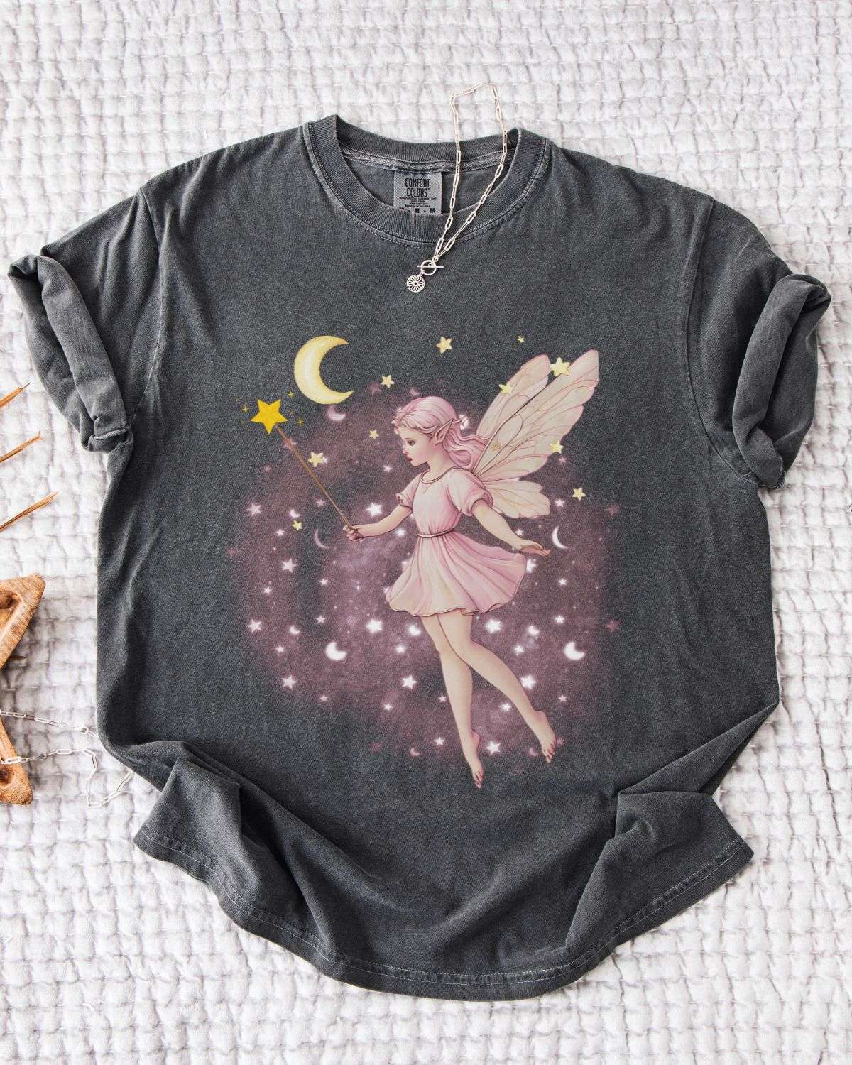 Fairycore Moon Fairy T-Shirt - T-Shirt